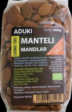 Aduki luomu manteli 400g