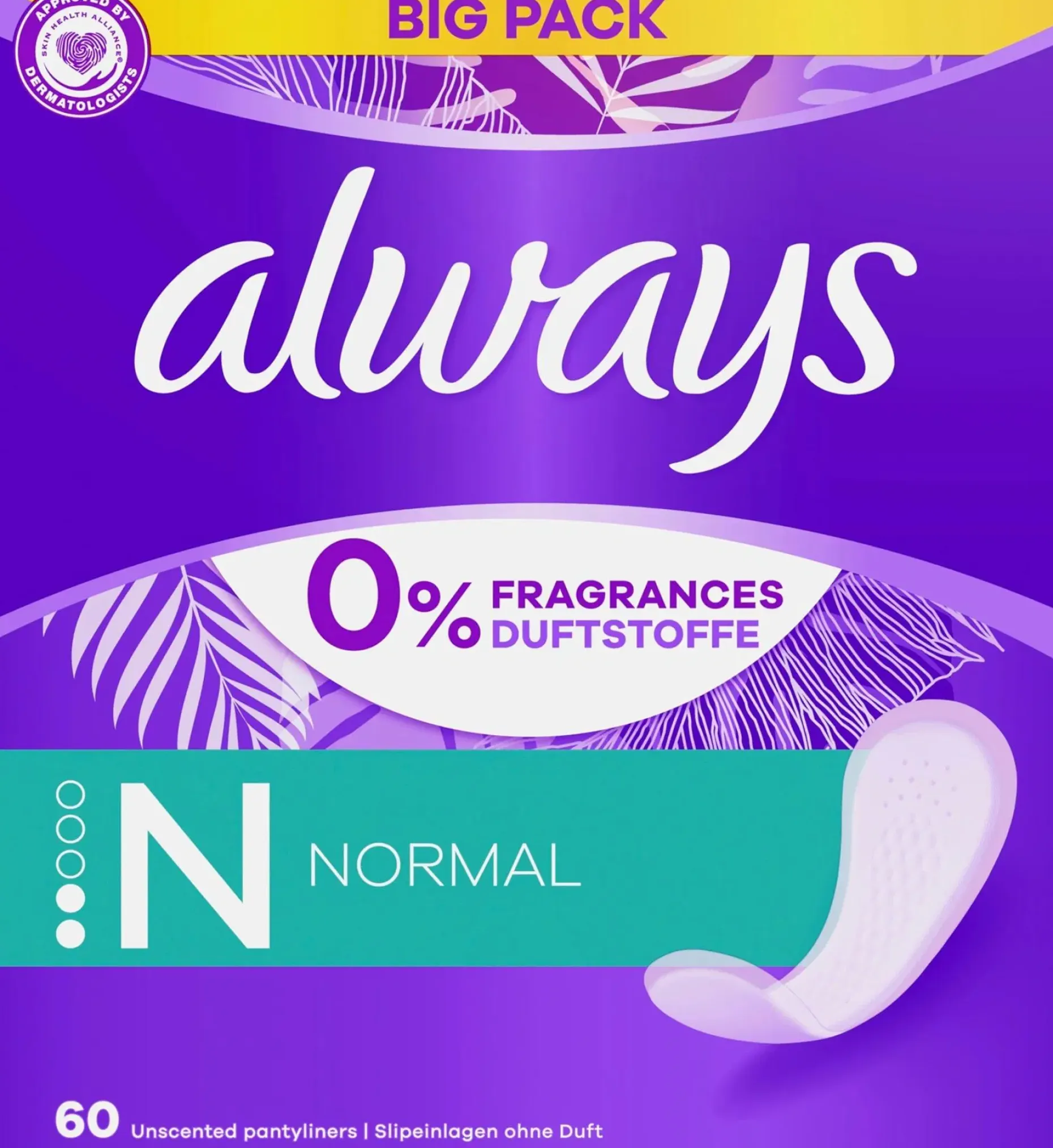 Always 60kpl Normal pikkuhousunsuoja