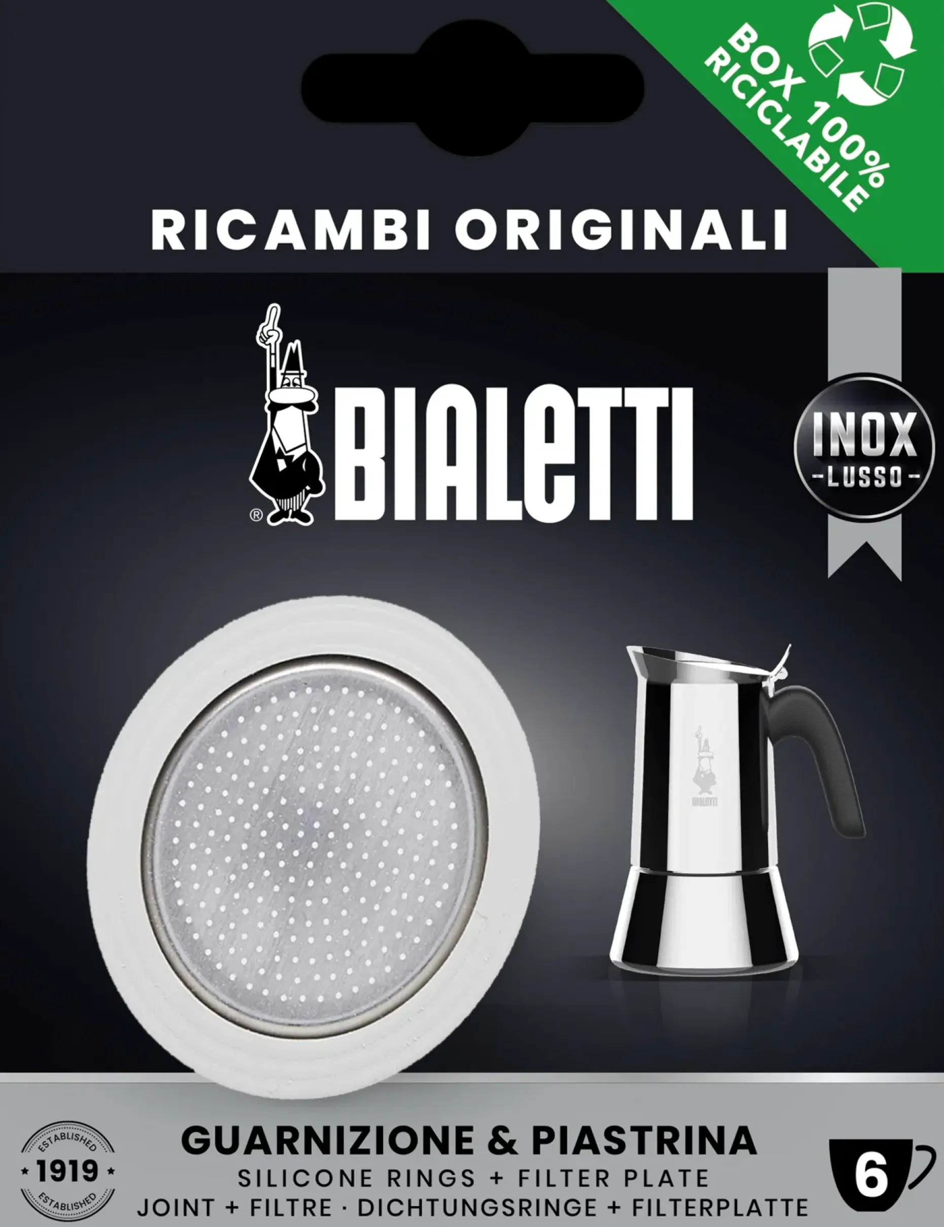 Bialetti tiiviste ja filtteri 6 k. venus ja musa