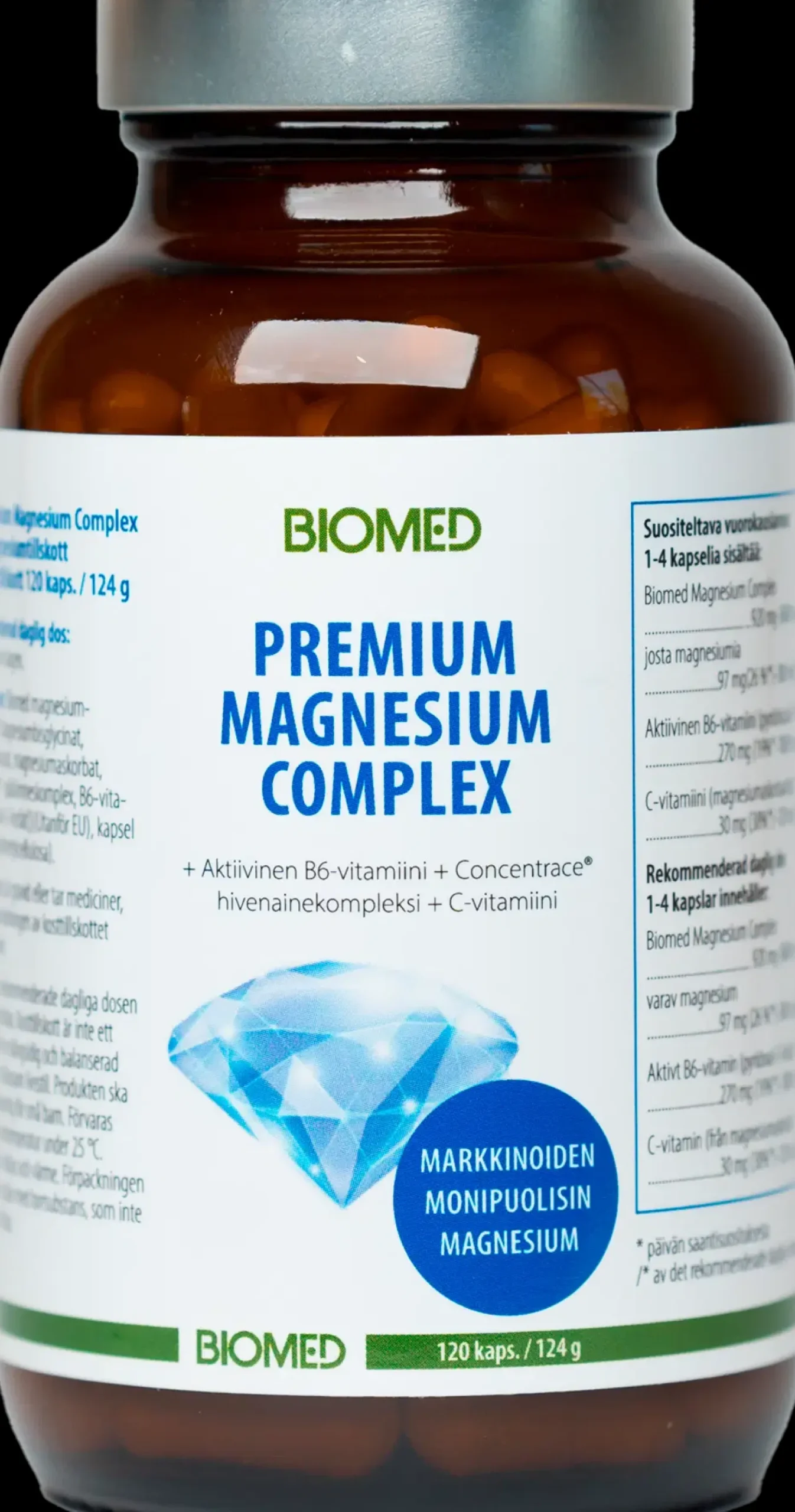 Biomed Premium Magnesium Complex ravintolisä 120 kaps.