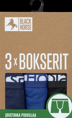 Black Horse 3-pack bokserit