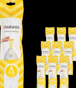 Brabantia PerfectFit roskapussit A 3L 200pss white
