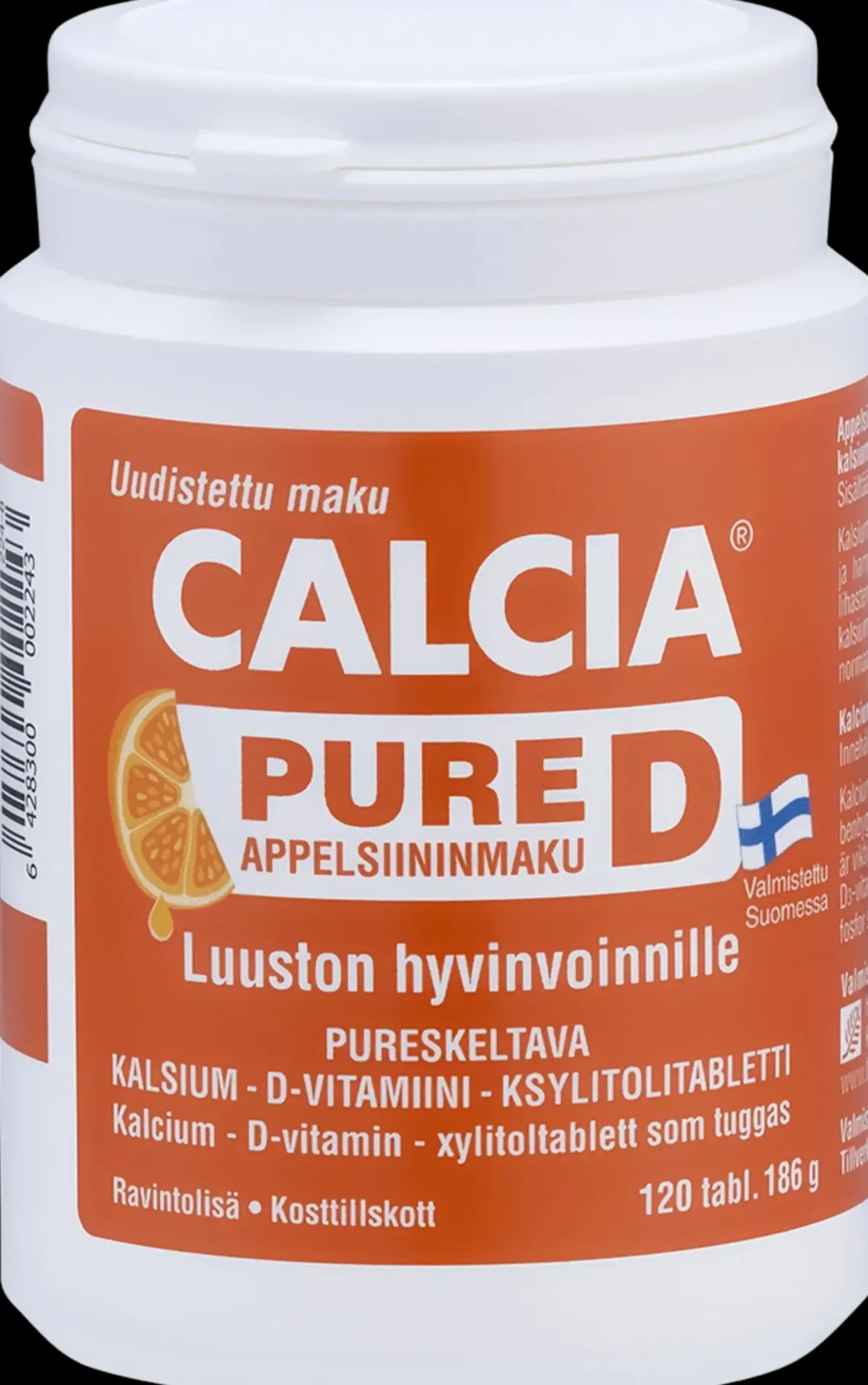 Calcia Pure D Kalkki-D3 vitamiinitabletti 120 tabl