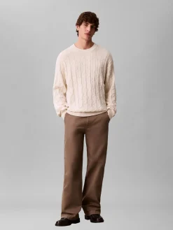 Calvin Klein Jeans Ls easy aop cotton crewnk neule