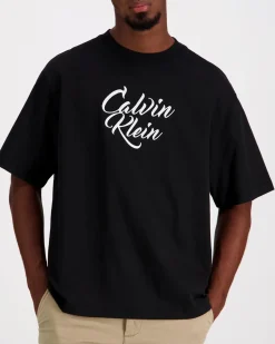 Calvin Klein Jeans Ss 16s sn cursive calvin graphic t-paita