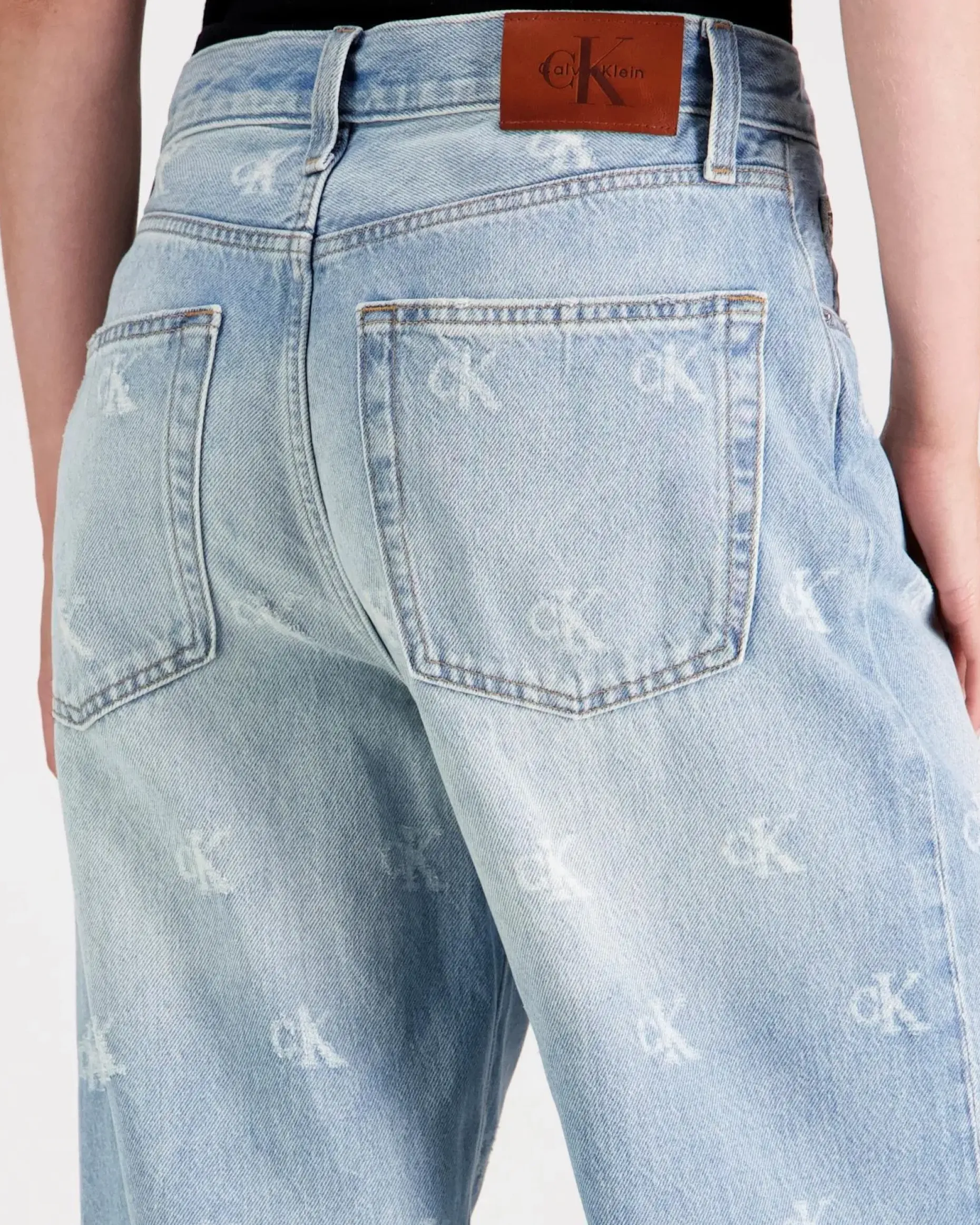 Calvin Klein Jeans Th wd lg ck dstrssd farkut