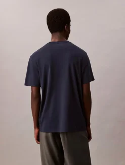 Calvin Klein Ss supima chest emb crewneck t-paita