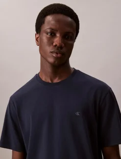 Calvin Klein Ss supima chest emb crewneck t-paita