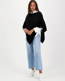 Claire Paige Easy care merinovilla poncho