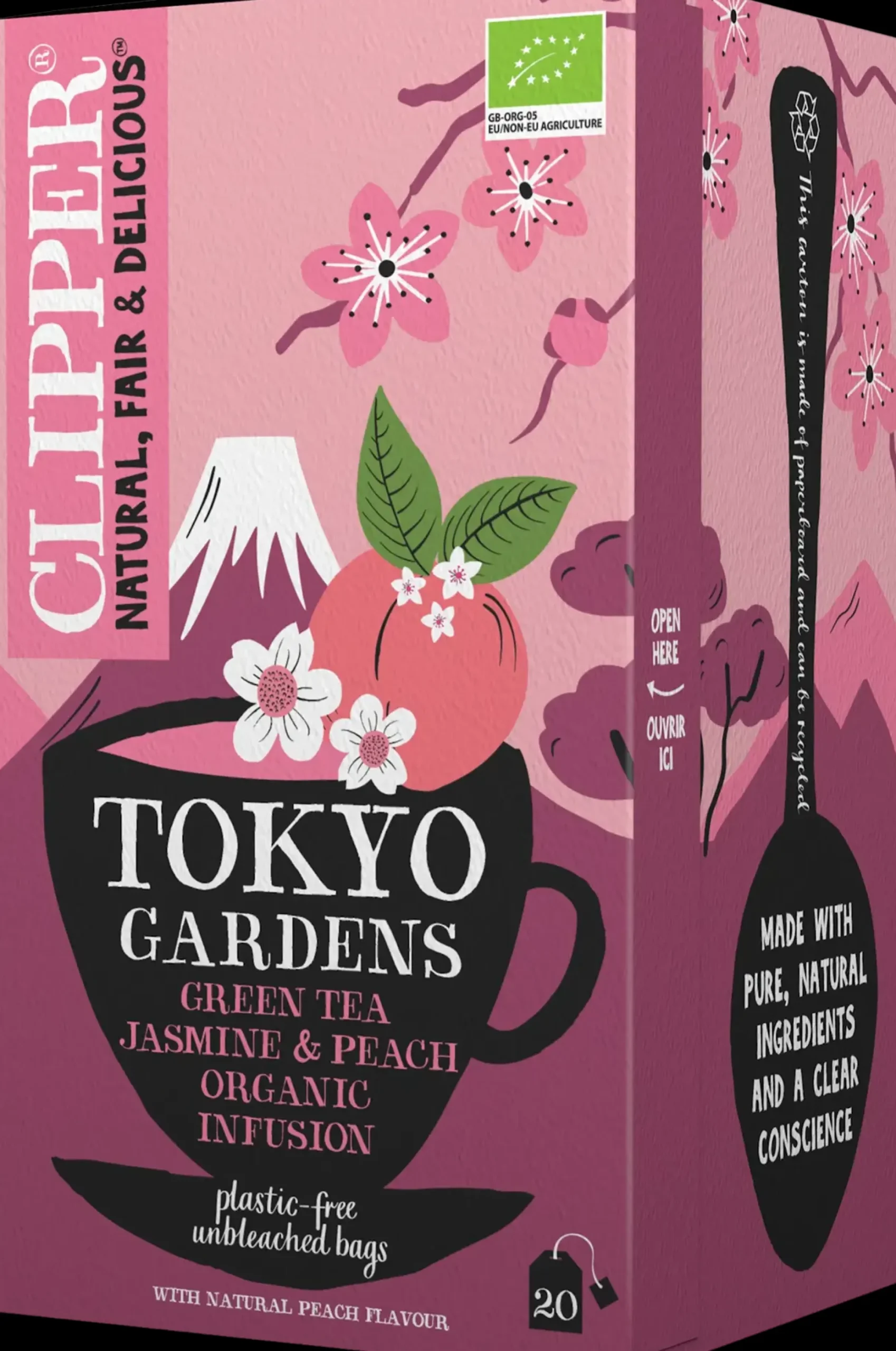 Clipper Luomu Tokyo gardens yrttihauduke 20ps/40g