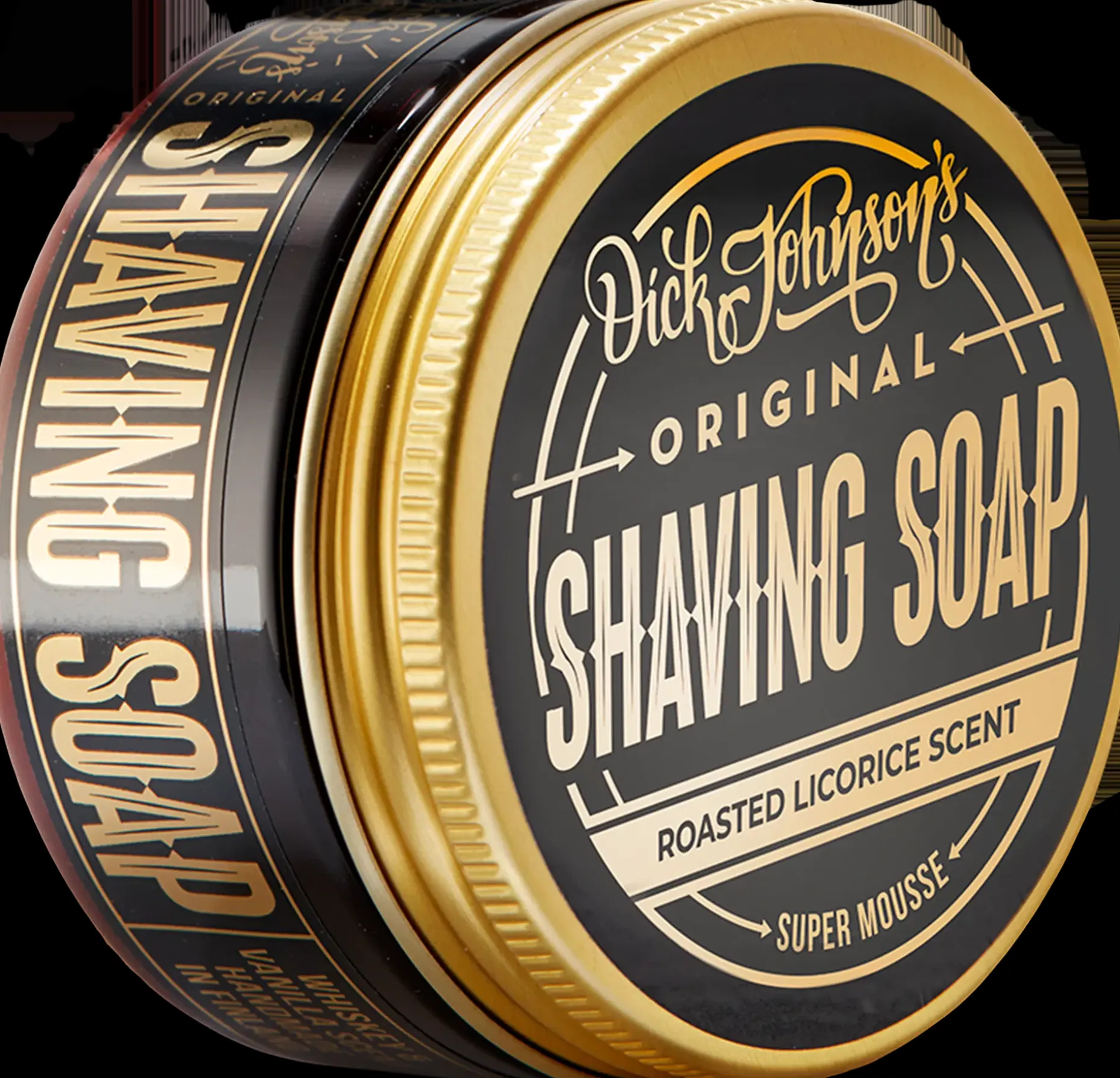 Dick Johnson Shaving Soap Super Mousse Roasted Licorice parranajosaippua 80g