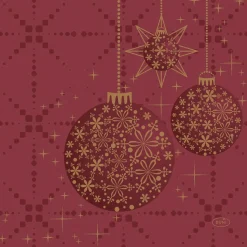 DUNI Tissue lautasliina 33 x 33 cm Gilded Bauble 3-krs, 20 kpl