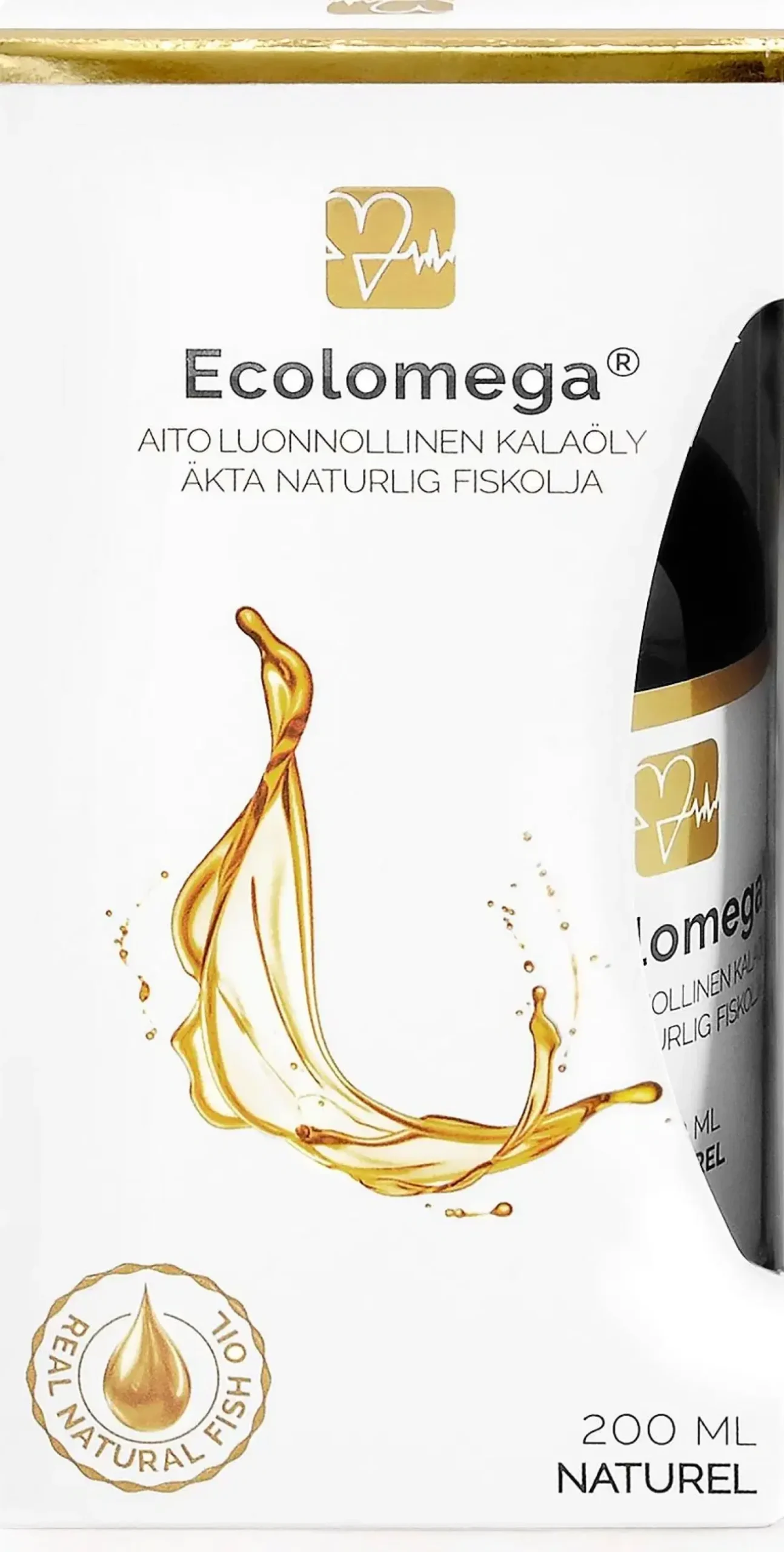 ECOLOMEGA® kalaöljy, NATUREL 200 ml