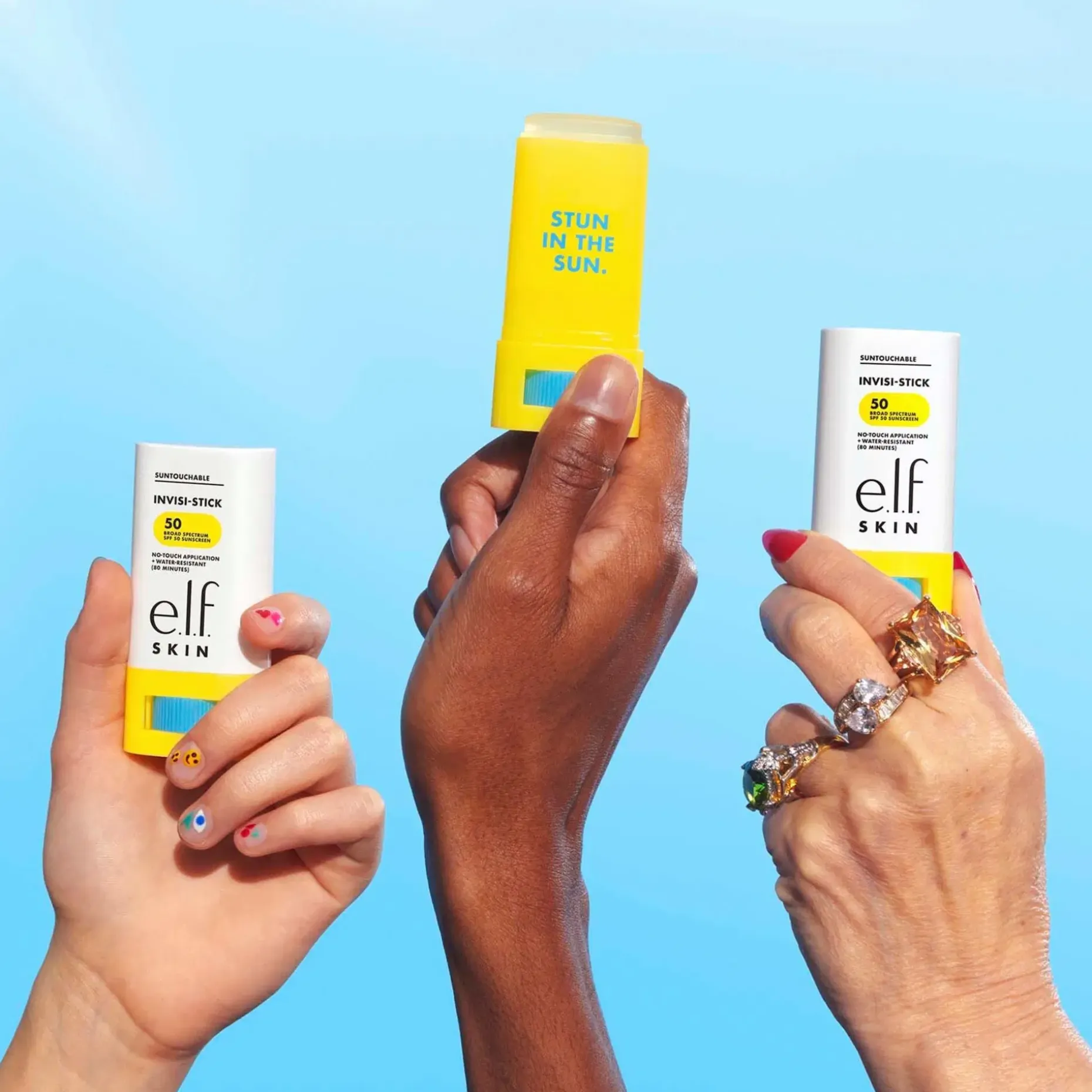 e.l.f. cosmetics Suntouchable Invisi-Stick SPF 50 aurinkosuoja 18 g