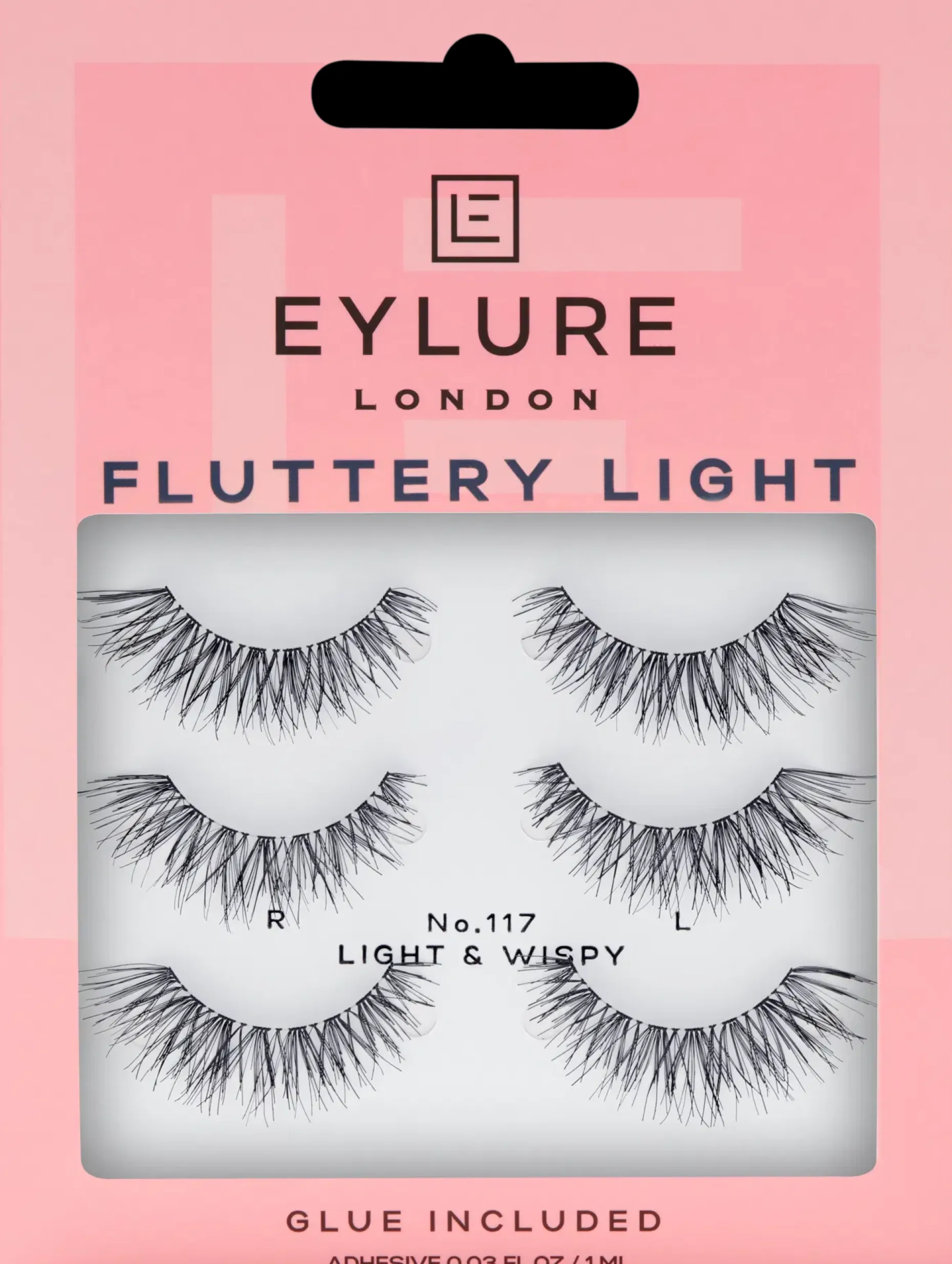 Eylure Fluttery Light 117 -irtoripset 3 paria ja liima