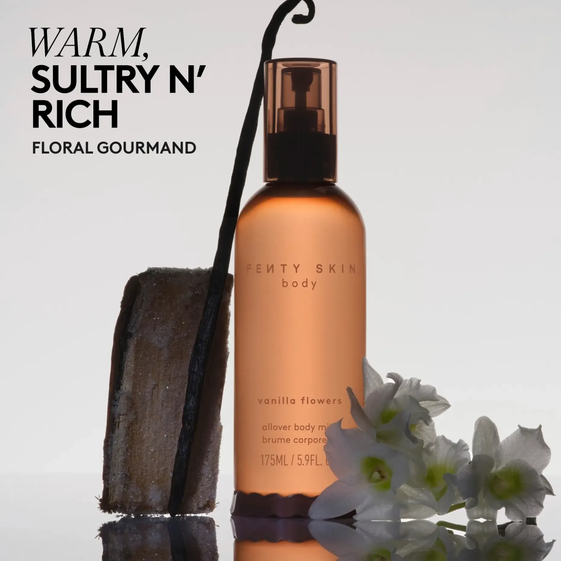 Fenty Skin Allover Body Mist Vanilla Flowers mini vartalotuoksu 75 ml