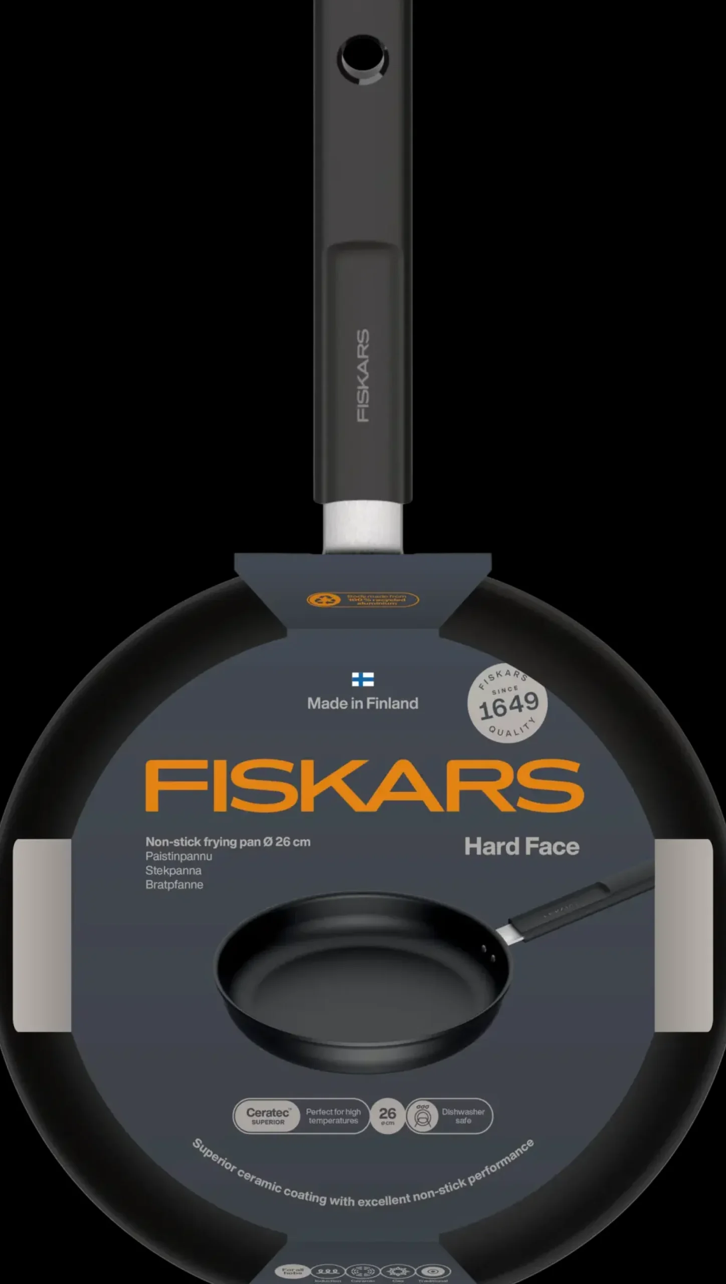 Fiskars Hard Face paistinpannu 26 cm
