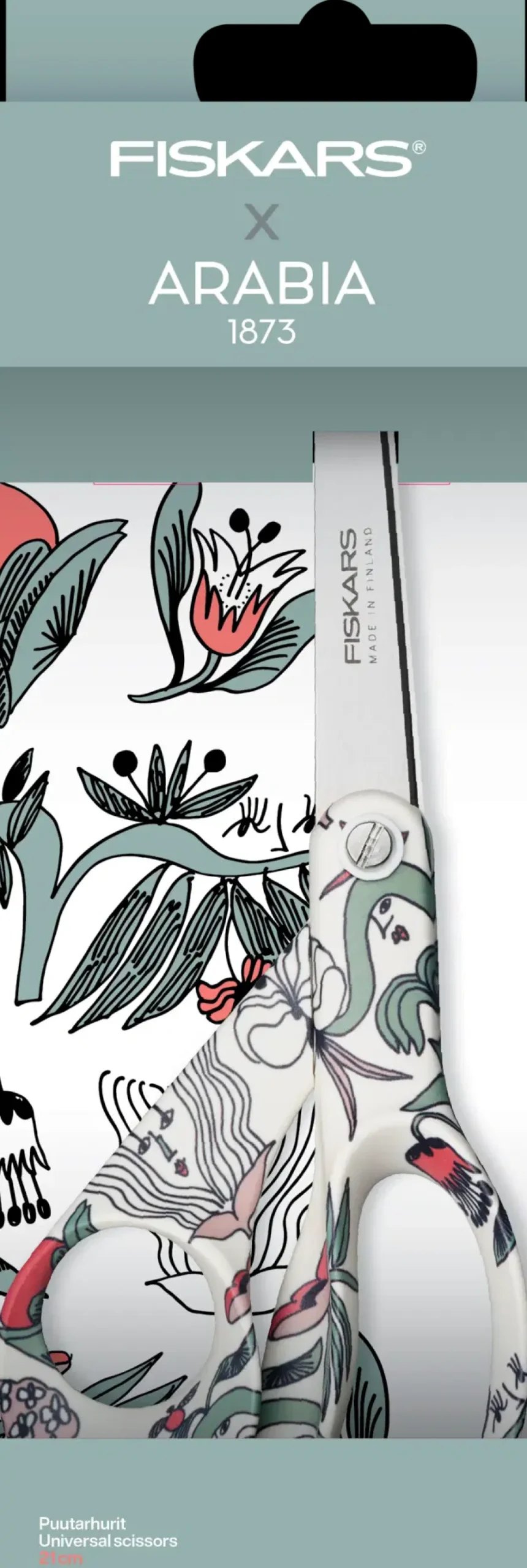 Fiskars x Arabia sakset 21 cm Puutarhurit