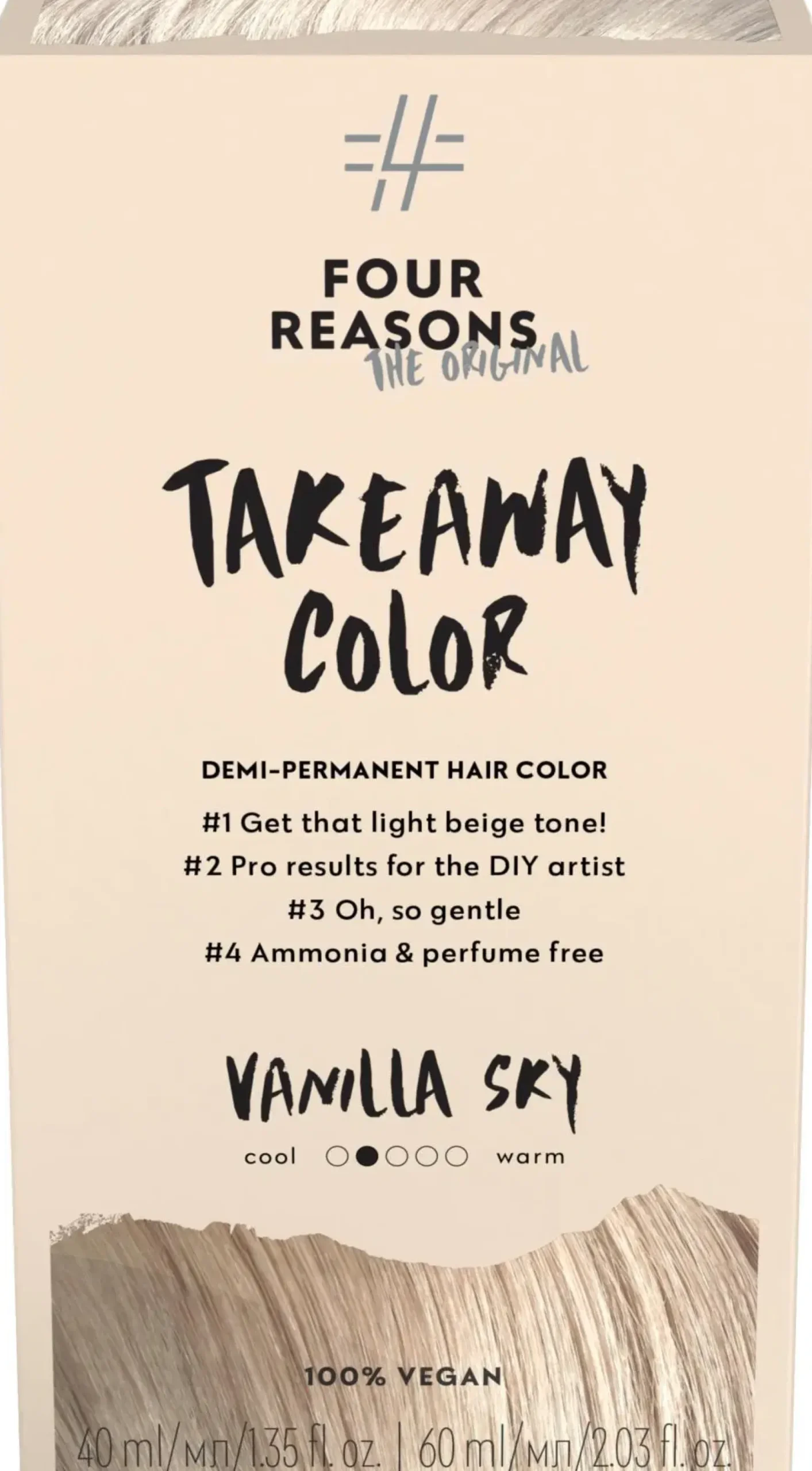 Four Reasons Original Takeaway Color 9.13 Vanilla Sky kestosävyte