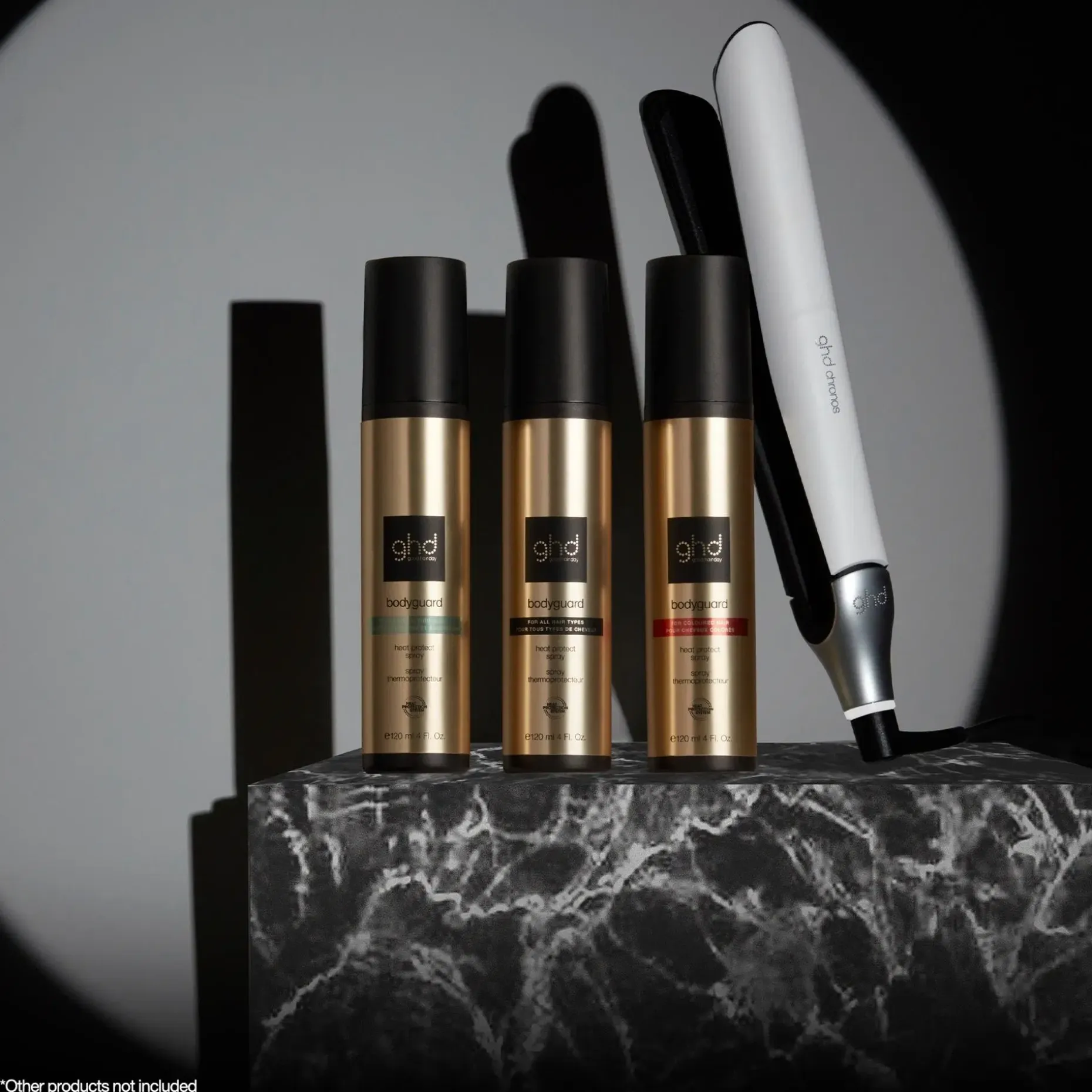 ghd bodyguard heat protect spray colored hair lämpösuojasuihke värjätyille hiuksille 120 ml