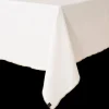Haomy Pöytäliina Corte pellava-puuvilla 160x250 cm valkoinen