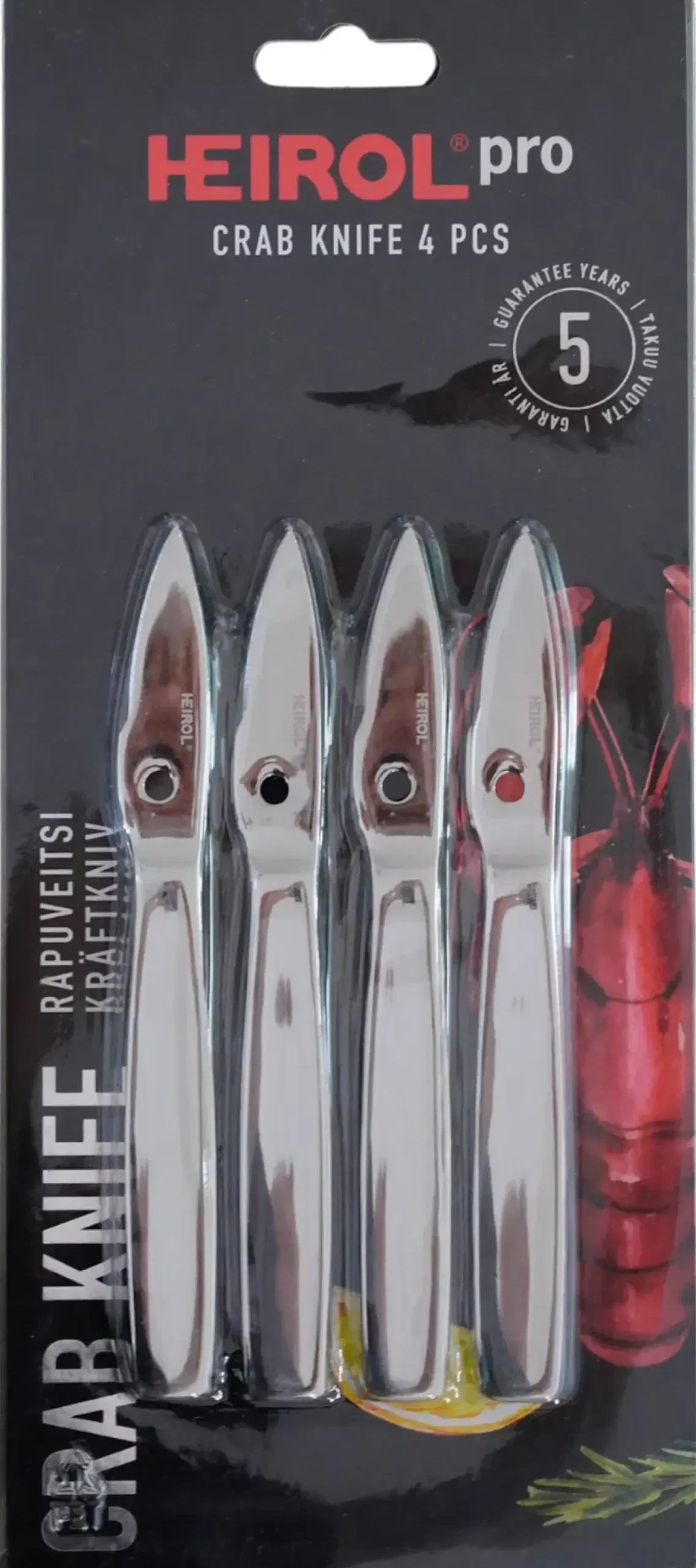 Heirol rapuveitsi 4 kpl teräs