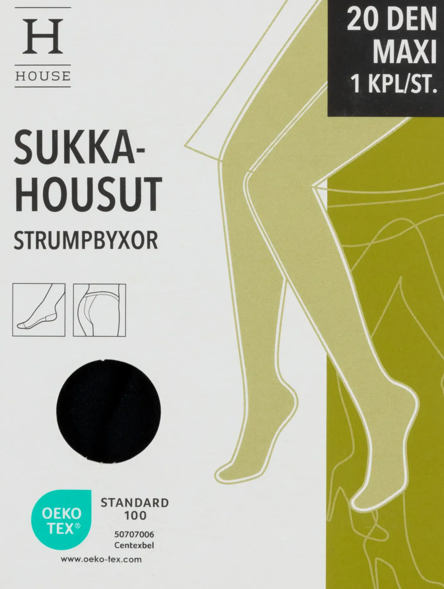 House naisten sukkahousut maxi 20 den plus-koko