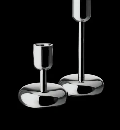 Iittala Nappula kynttilänjalka 183mm teräs