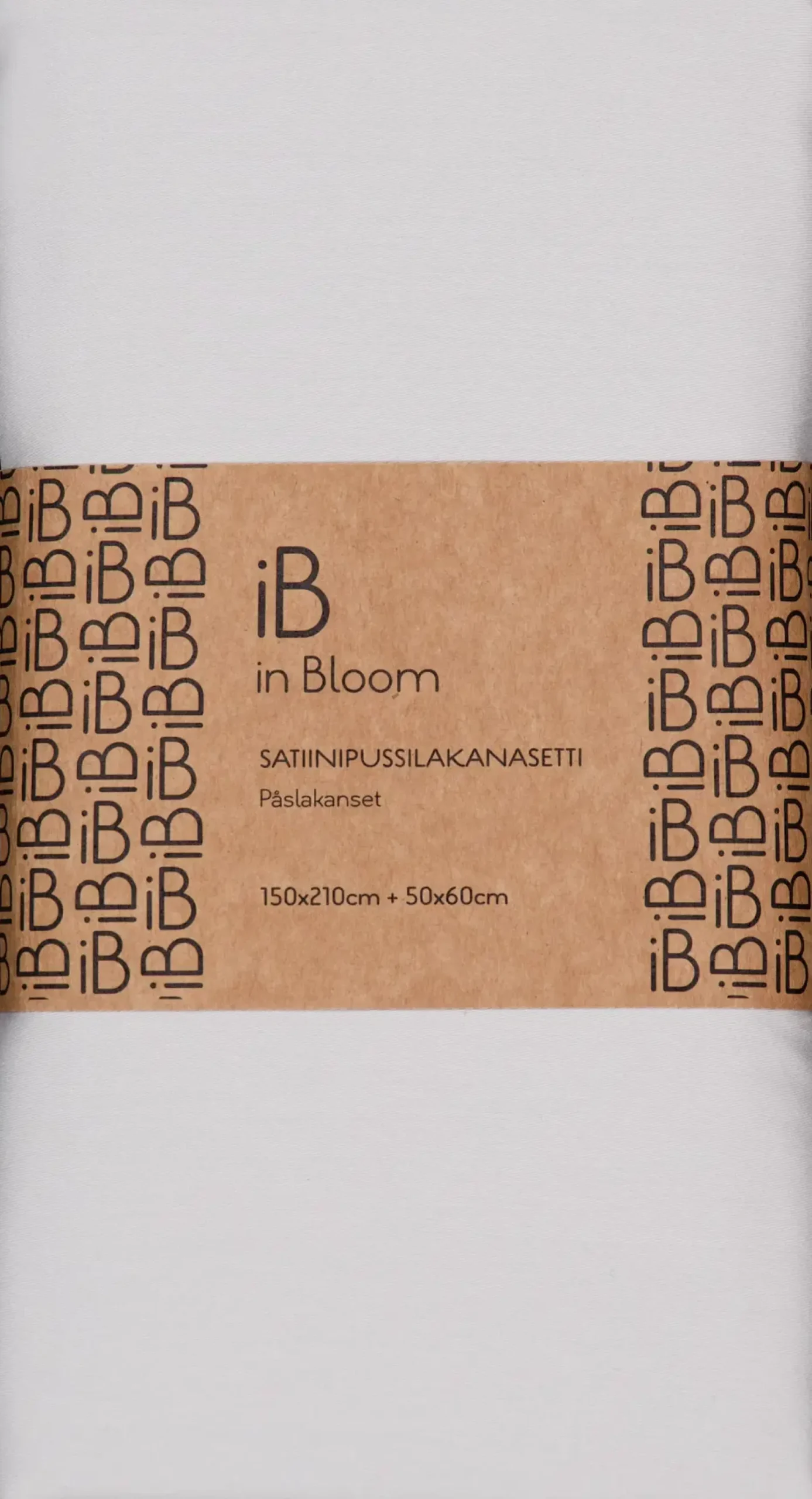 in Bloom satiinipussilakanasetti 150x210+50x60cm harmaa