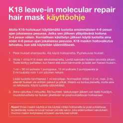 K18 Molecular repair hair mask hiusnaamio 15 ml