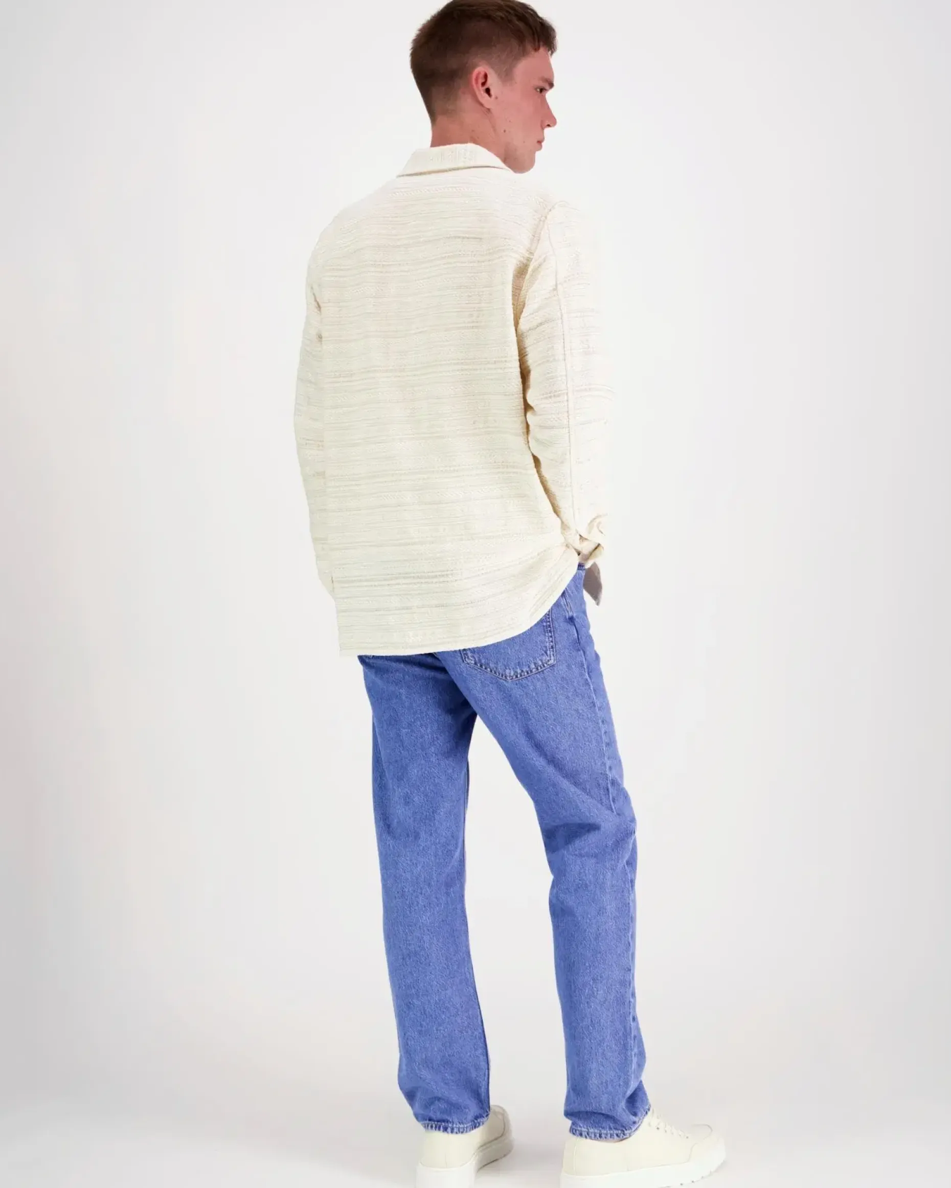 Les Deux Jonas structured stripe overshirt paitatakki