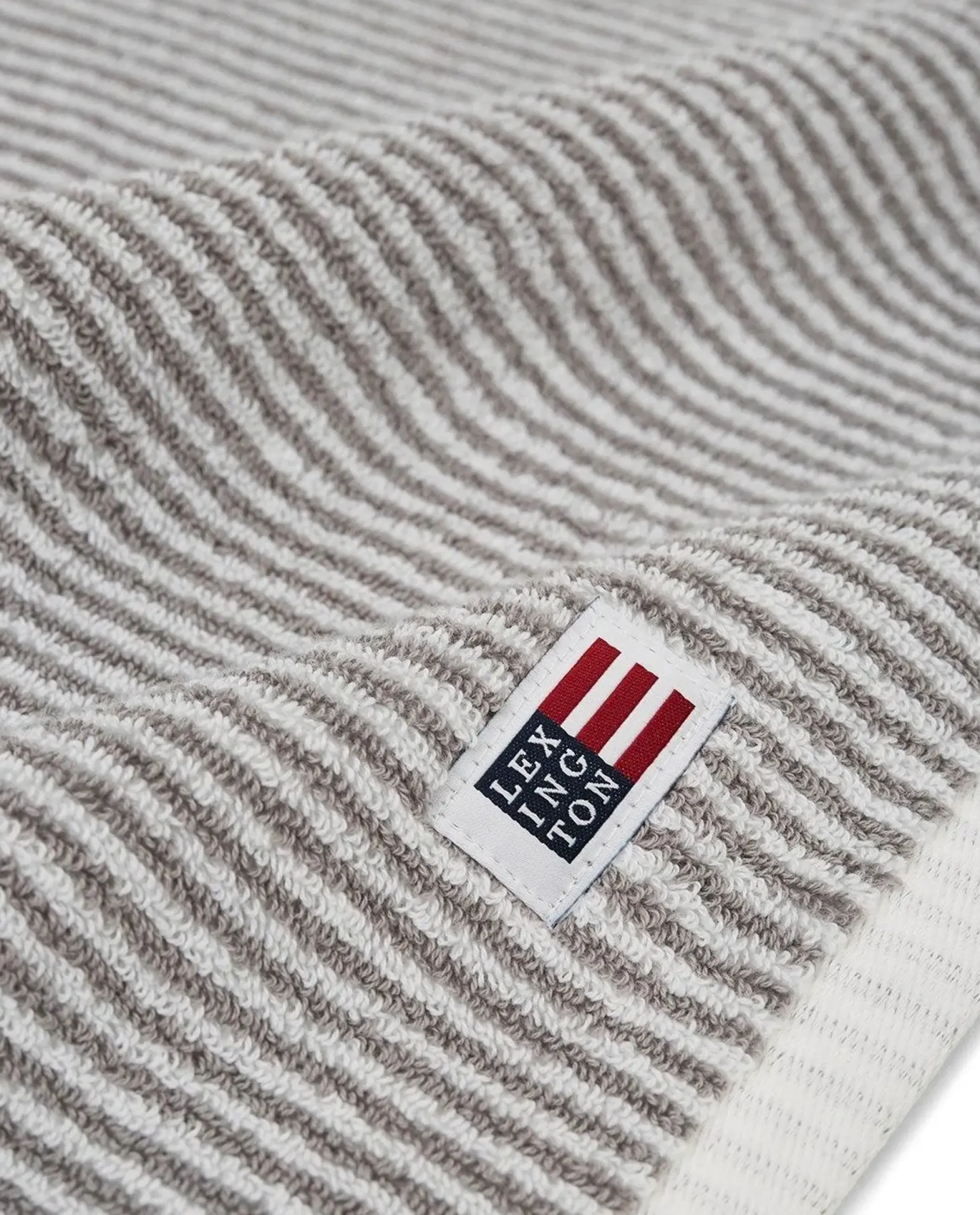 Lexington Original käsipyyhe 30x50cm white grey striped