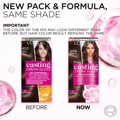 L'Oréal Paris Casting Crème Gloss 734 Amber Honey semi-permanent hiusväri normaaleille hiuksille 1 pce
