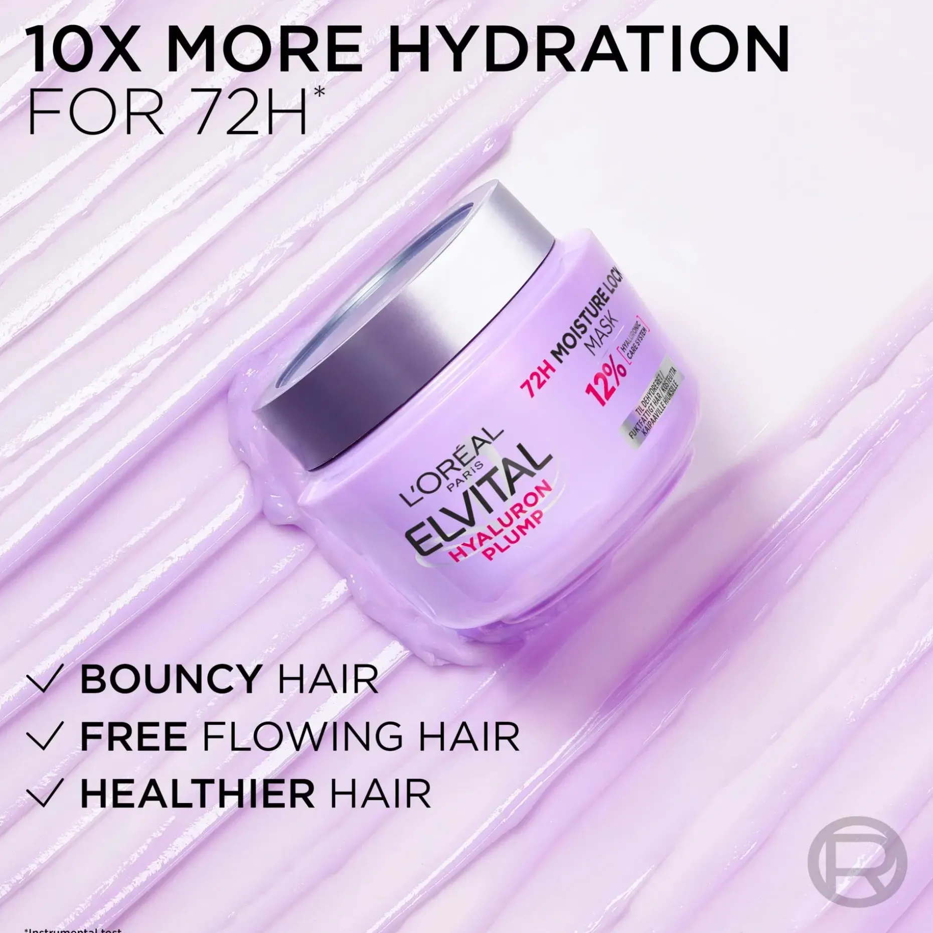 L'Oréal Paris Elvital Hyaluron Plump hiusnaamio kosteutta kaipaaville hiuksille 300ml