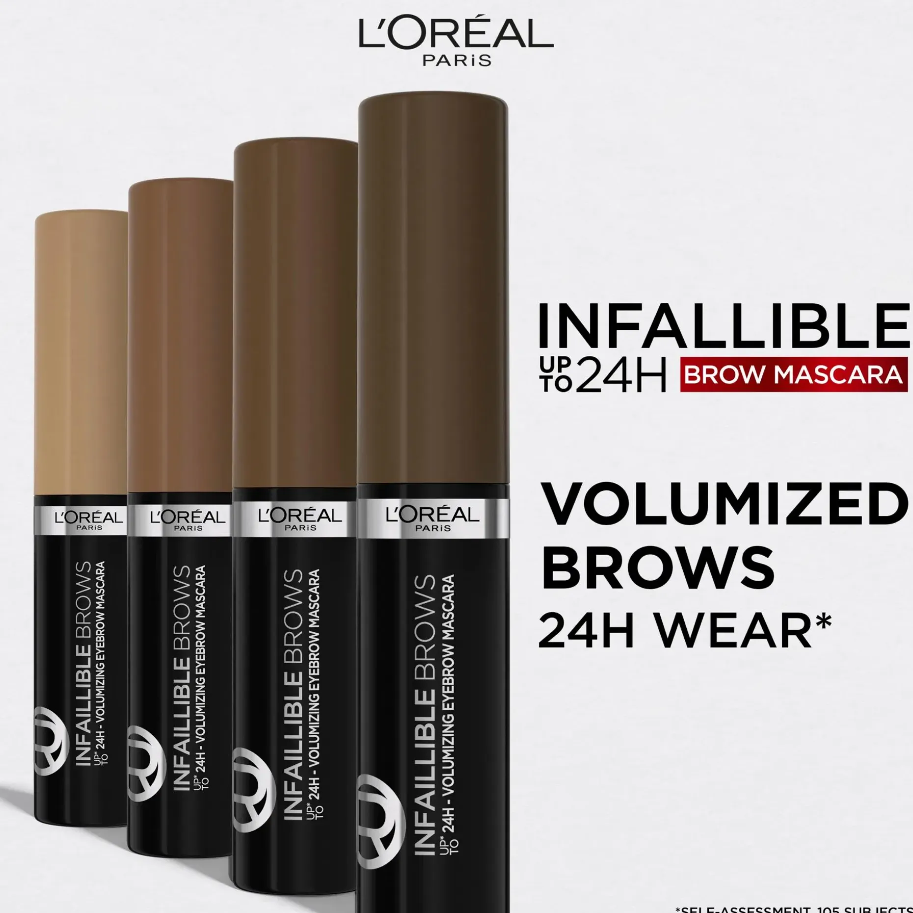 L'Oréal Paris Infaillible Brows 24H Volumizing Eyebrow 3.0 Brunette kulmamaskara 5ml