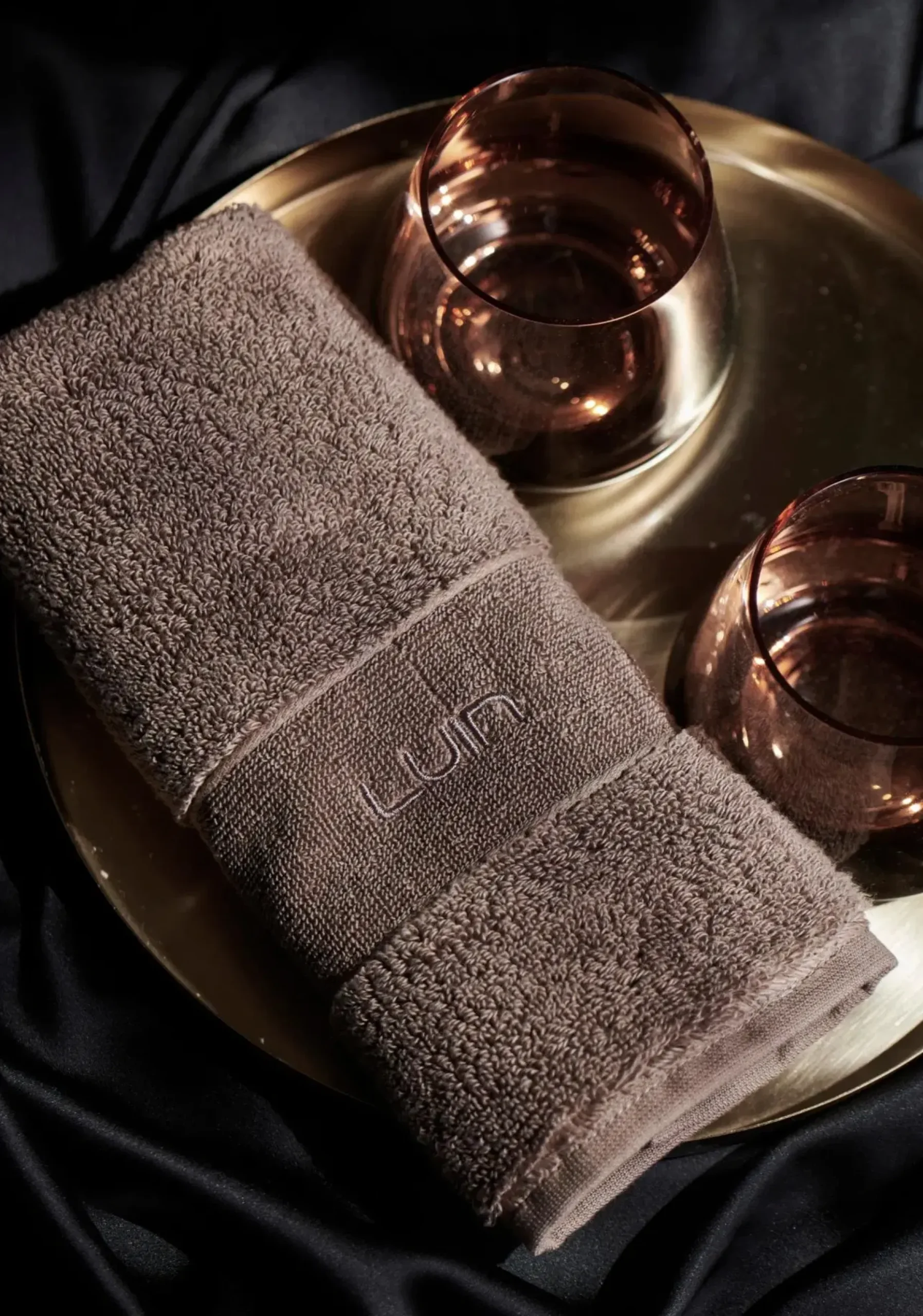 Luin Living Organic Elegance kasvopyyhe 30x50cm mocha mist
