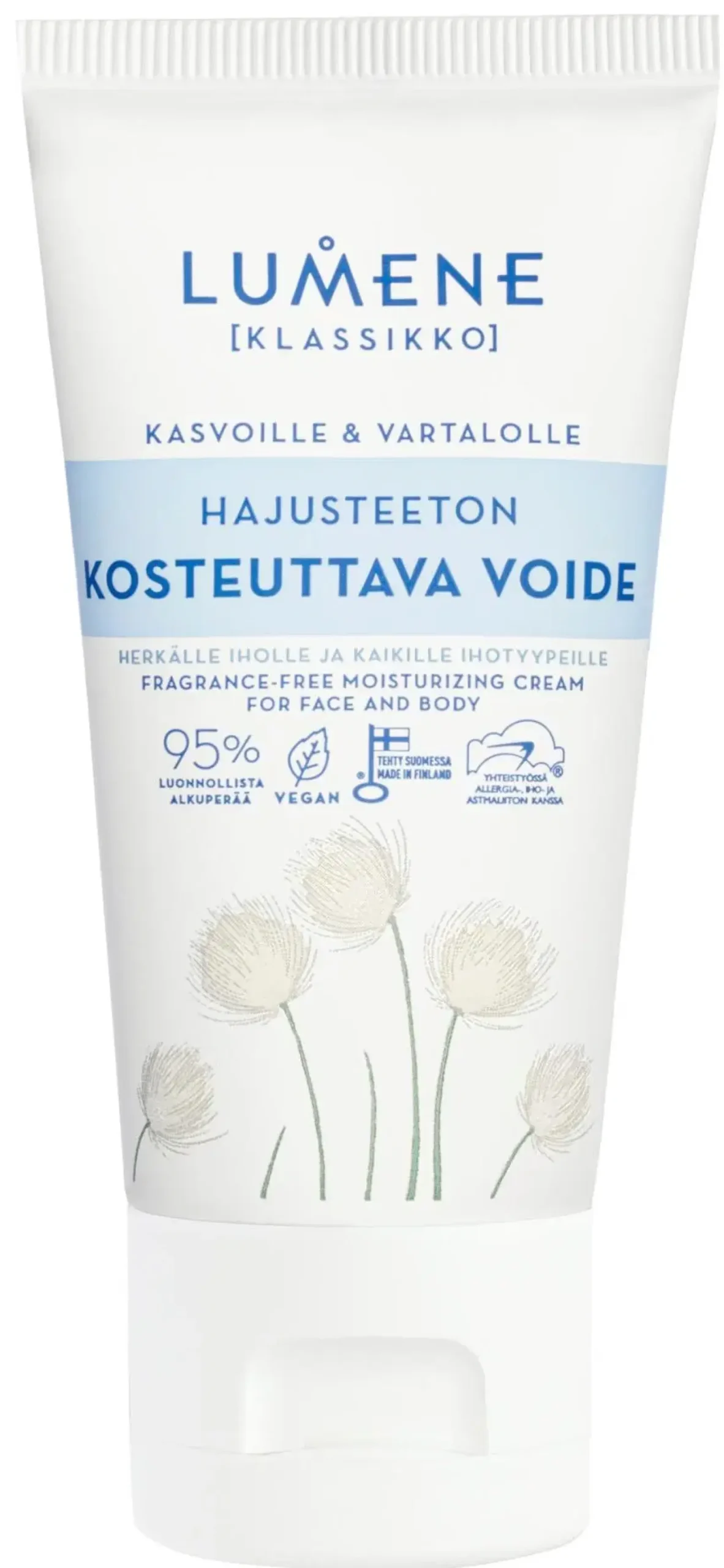 Lumene KLASSIKKO Hajusteeton kosteuttava voide 75 ml