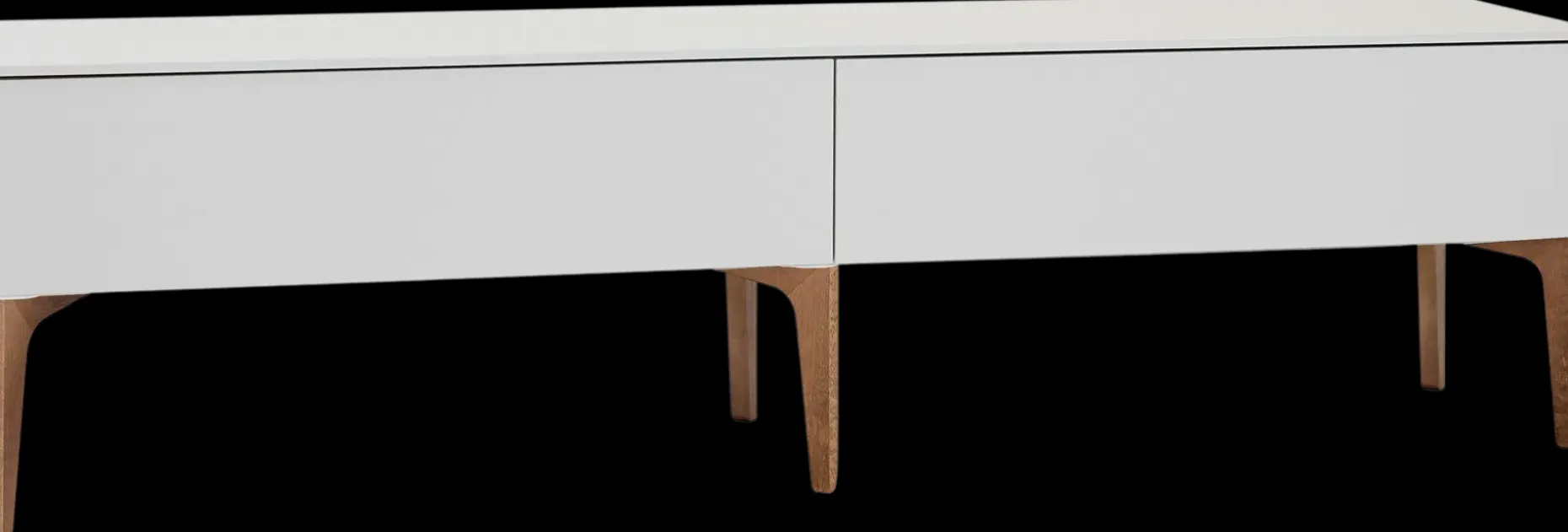 Lundia Fuuga cashmere tv-taso, kaksiosainen, pähkinän sävyiset jalat