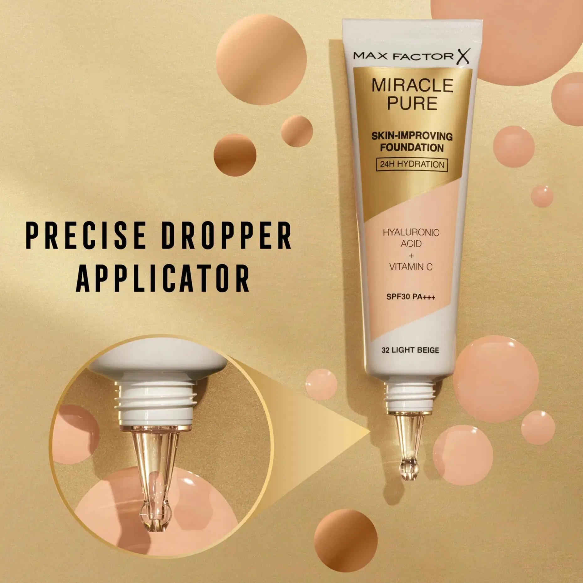 Max Factor Miracle Pure Foundation 55 Beige 30 ml