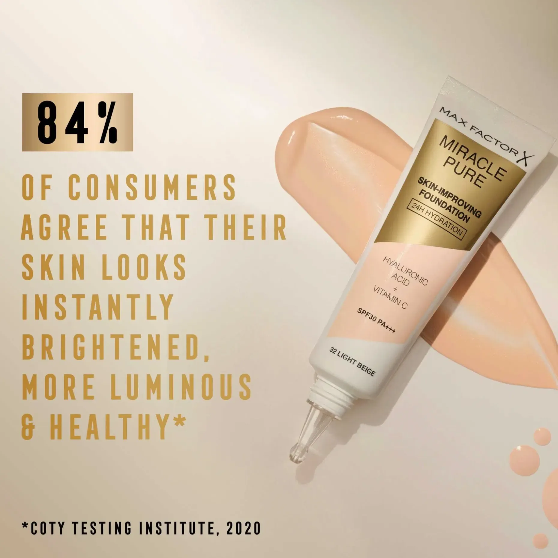 Max Factor Miracle Pure Foundation 55 Beige 30 ml