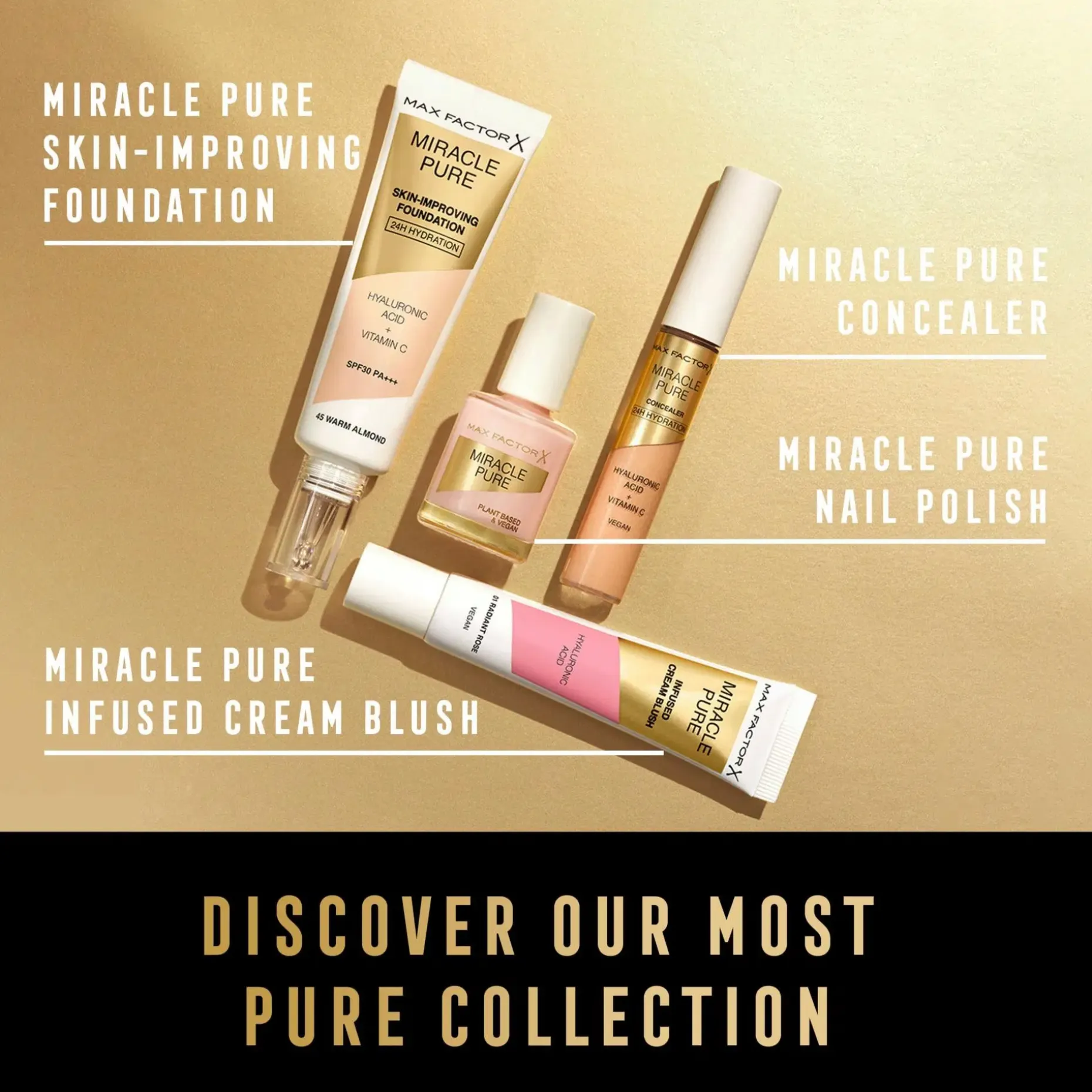Max Factor Miracle Pure Foundation 55 Beige 30 ml