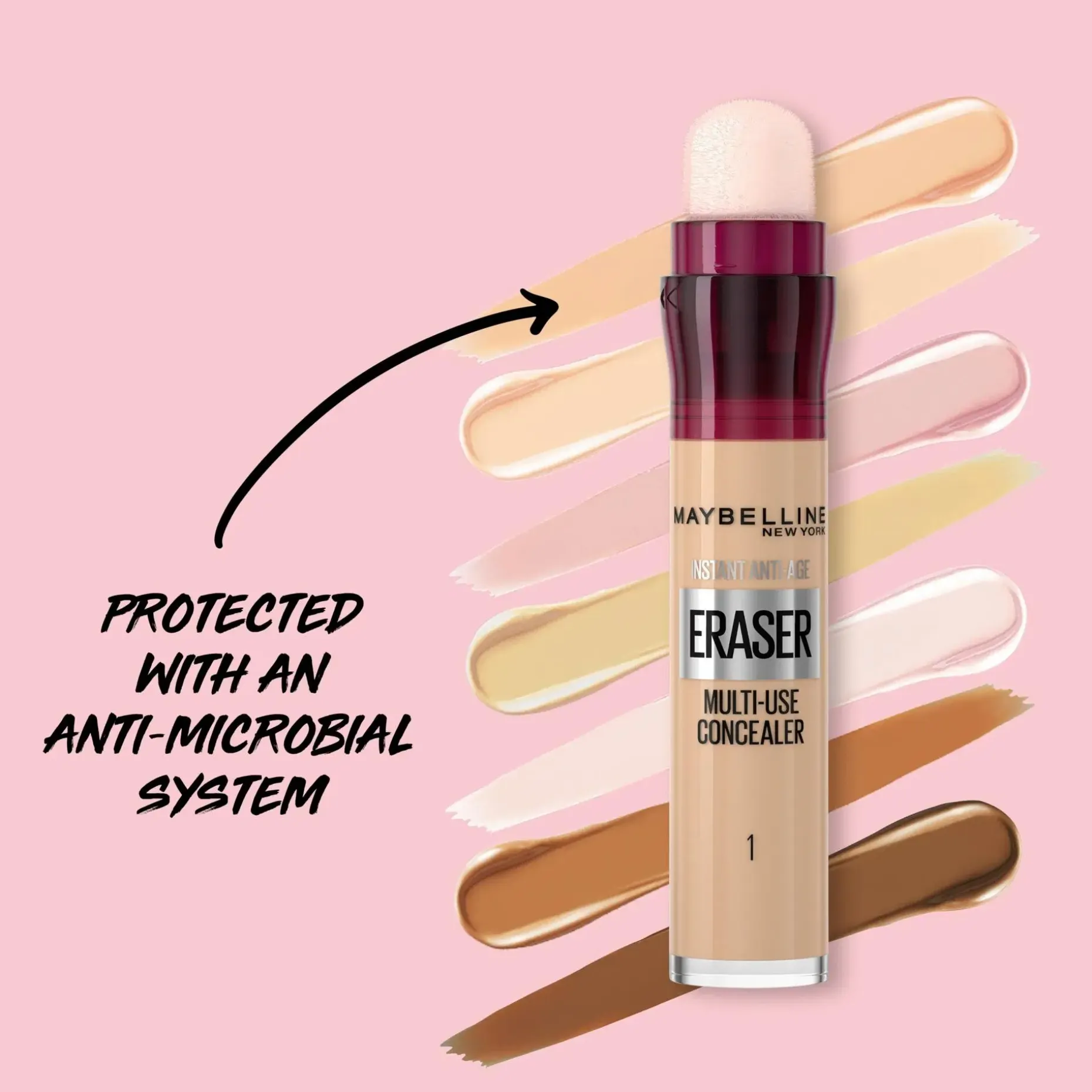 Maybelline New York Instant Anti Age Eraser 121 Light Honey peitevoide 6,8ml
