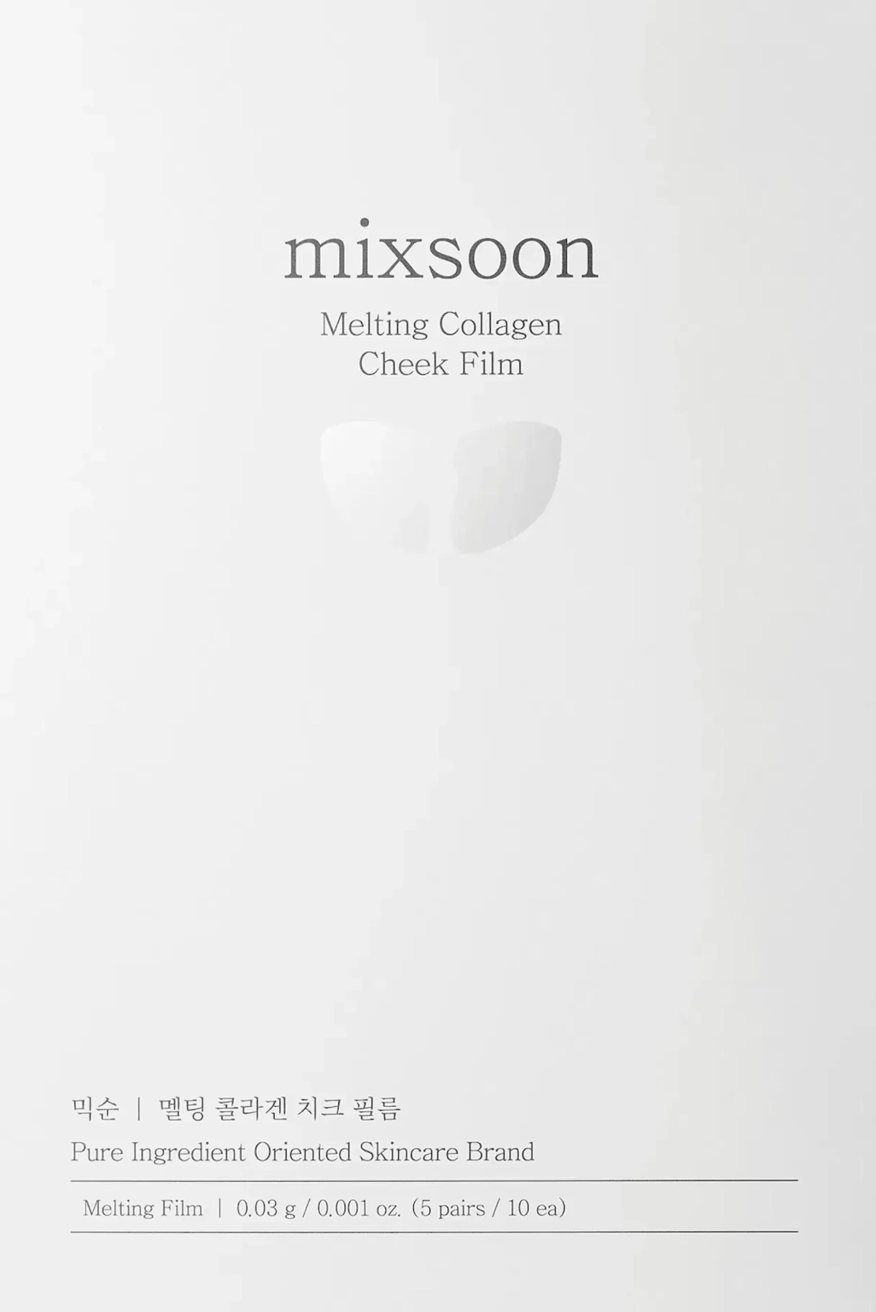 Mixsoon Melting Collagen Cheek Film-kollageenifilmi10 kpl
