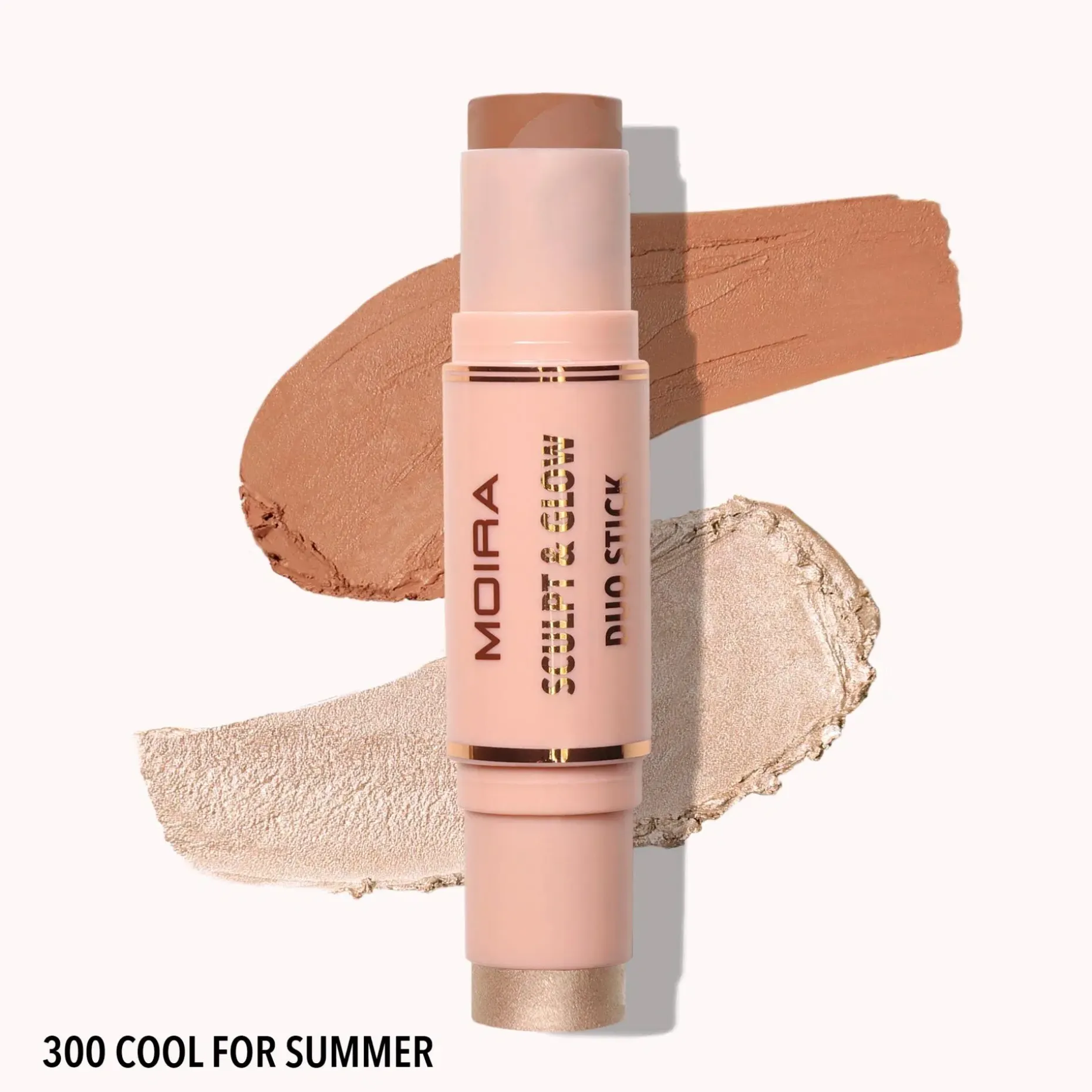 MOIRA Sculpt & Glow Duo Stick varjostus- ja korostuspuikko 6 g + 5,2 g