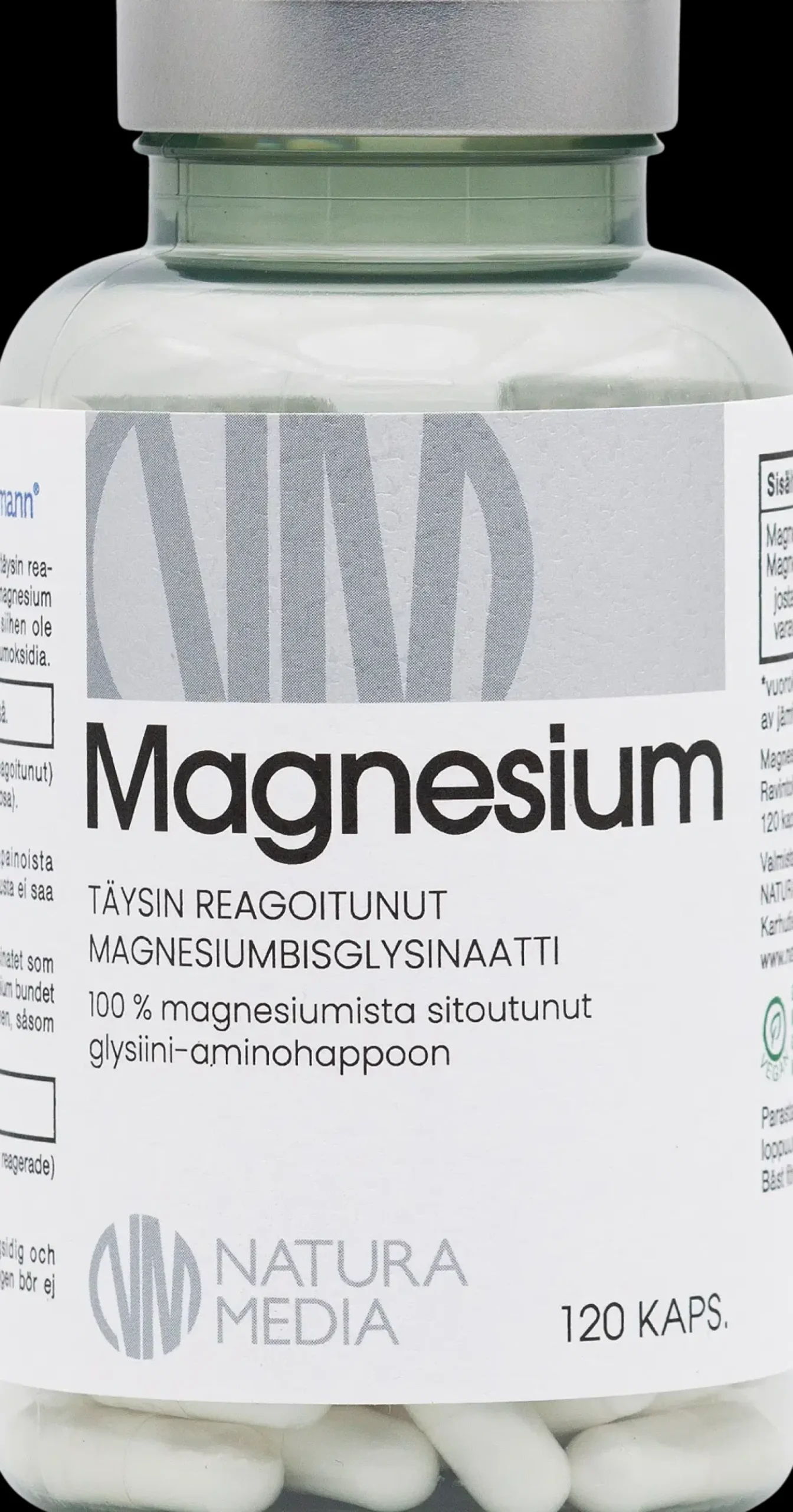 Natura Media Magnesium Bisglysinaatti 120 kaps
