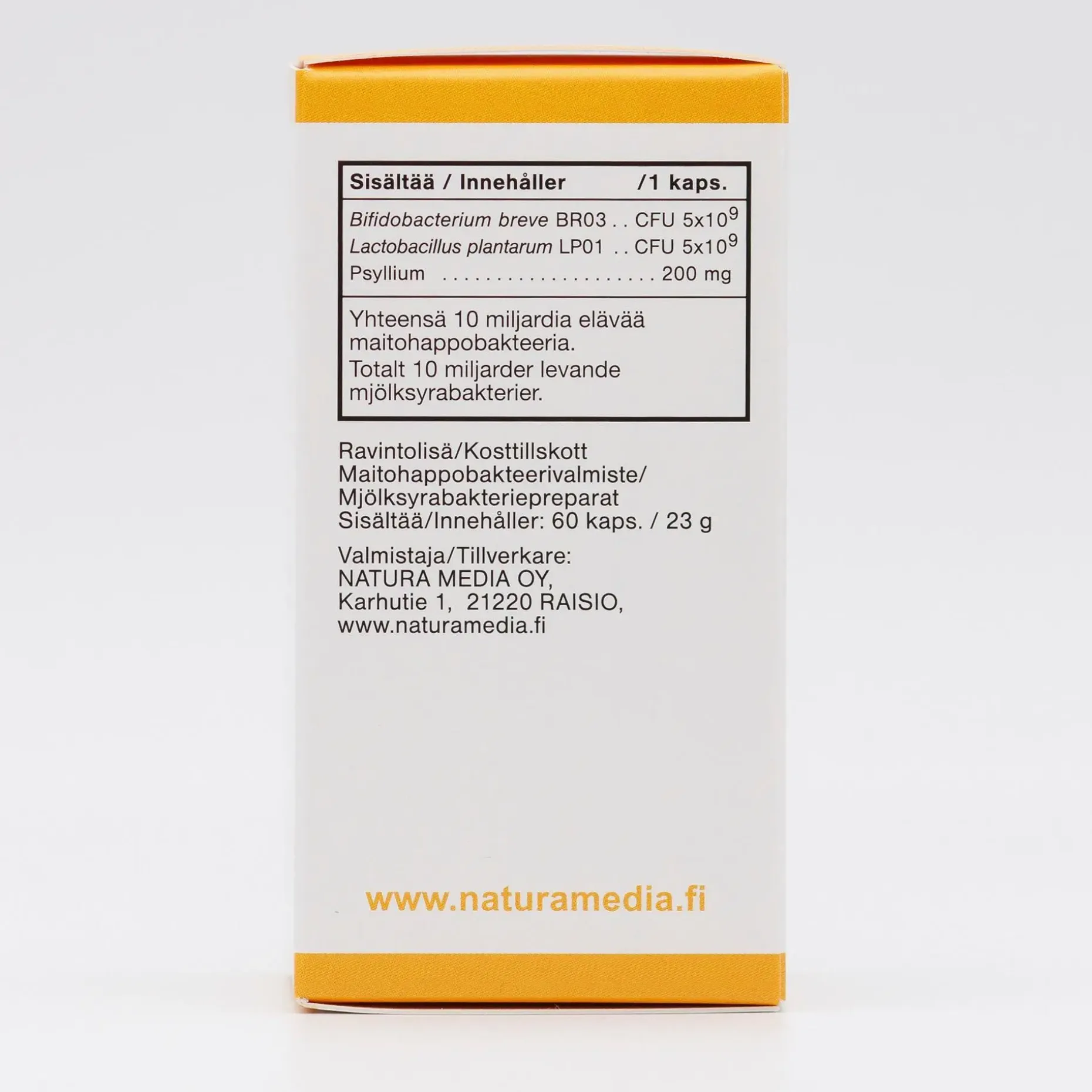 Natura Media MONILAC® HELLÄ maitohappobakteerivalmiste 60 kaps