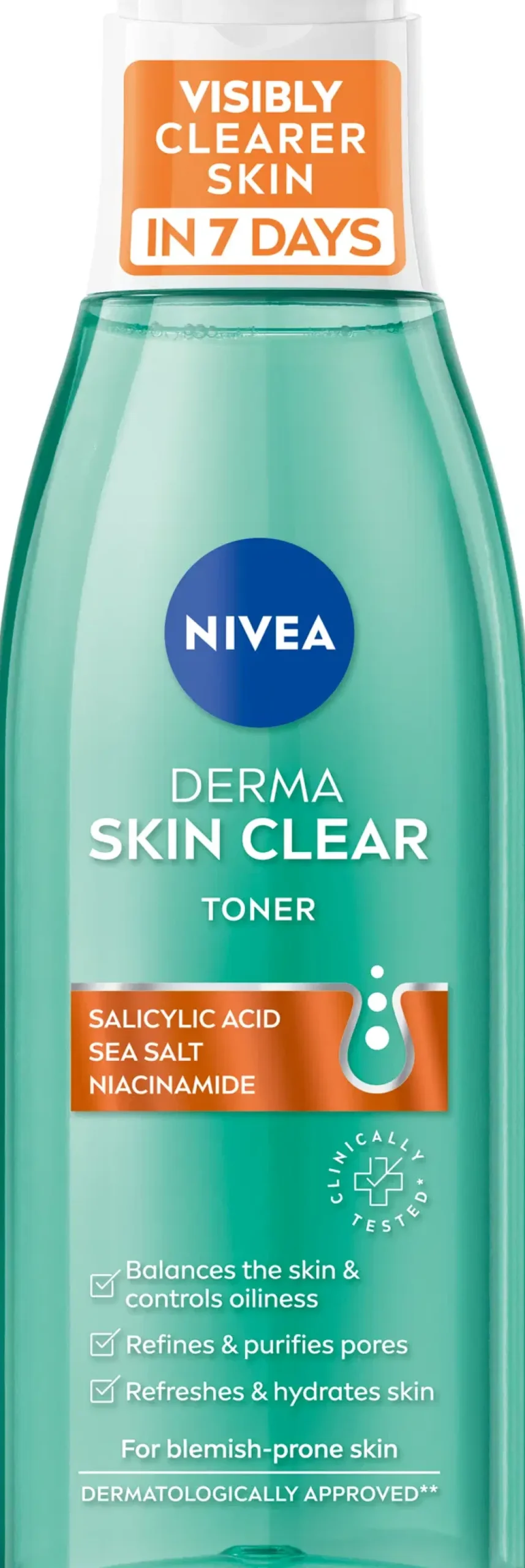 NIVEA 200ml Derma Skin Clear Toner -kasvovesi