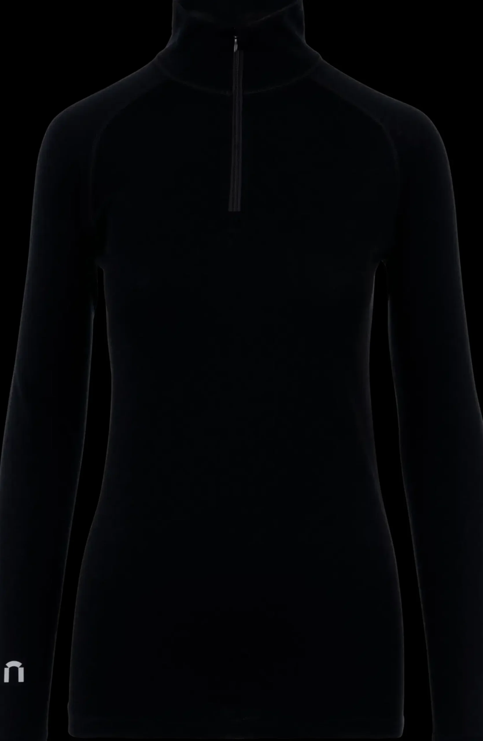 North Outdoor Sensitive 225 naisten aluskerraston merino vetoketjupoolo