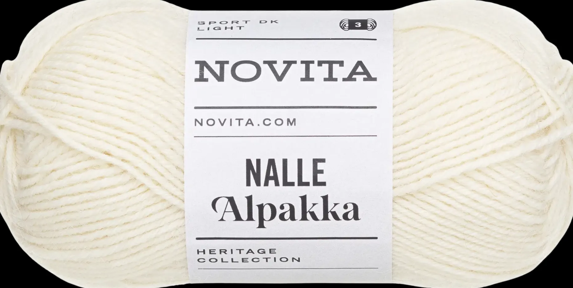 Novita lanka Nalle Alpakka 50g luonnonvalkoinen 010