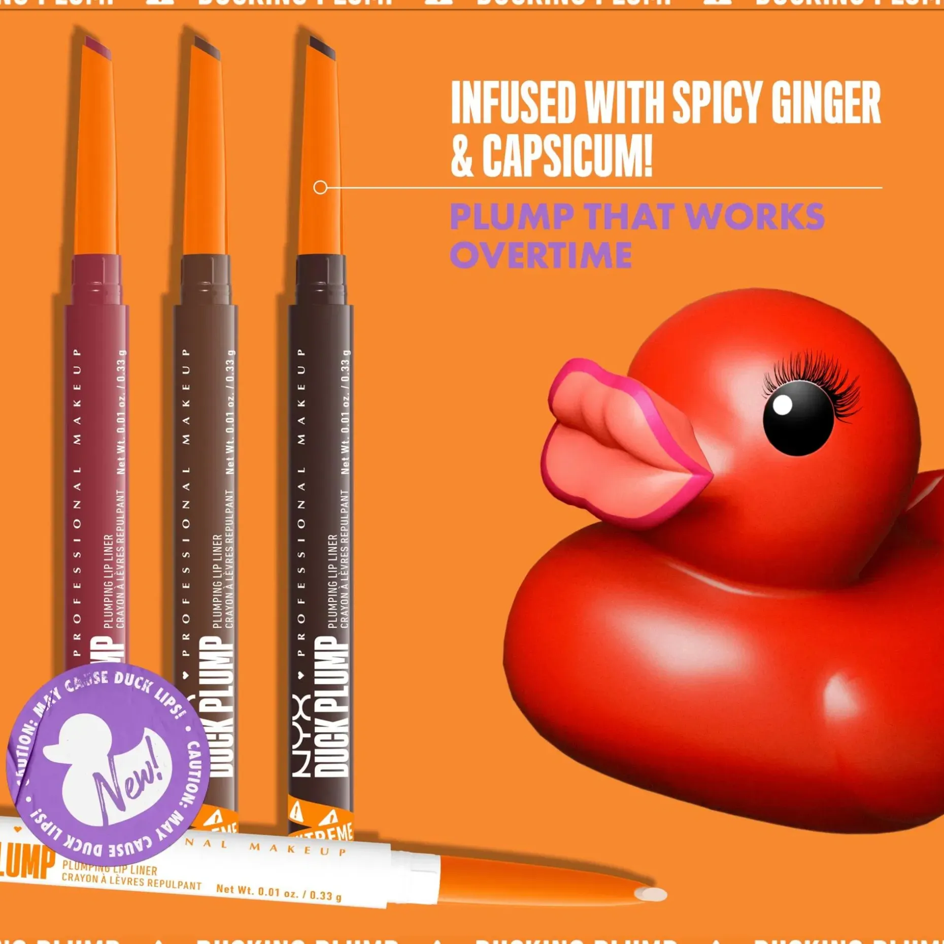 NYX Professional Makeup Duck Plump Lip Liner huultenrajauskynä 0,3 g